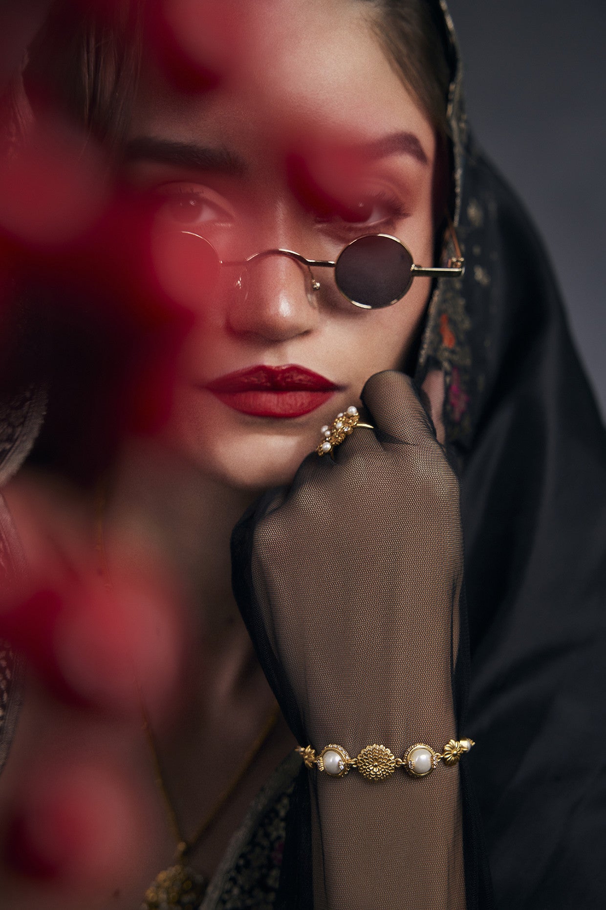 22kt Gold Plated Opaline Bracelet