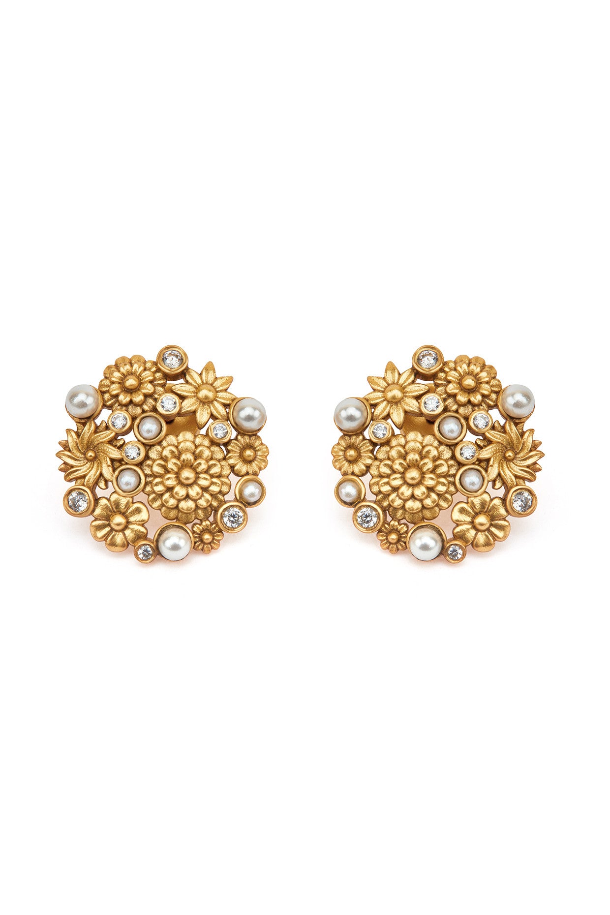 22kt Gold Plated Opaline Perla Studs