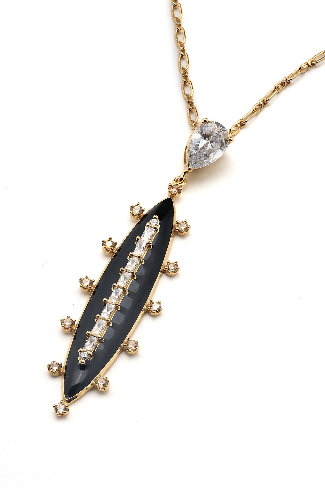 22kt Gold Plated Numisma Oblong Necklace