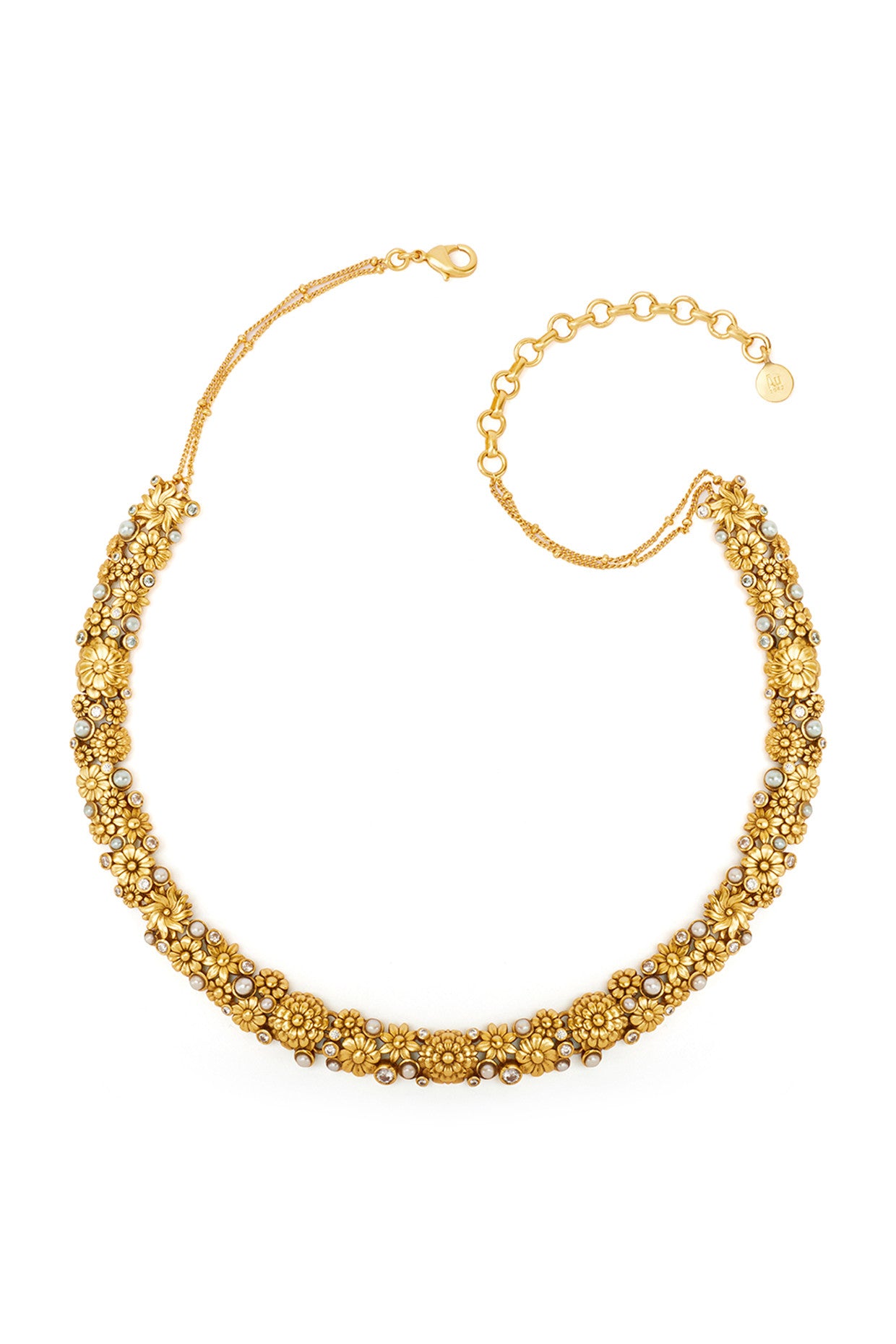 22kt Gold Plated Opaline Perla Choker Necklace