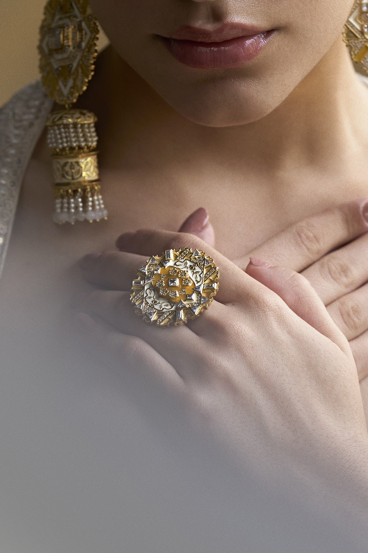 22kt Gold Plated Amelia Ring