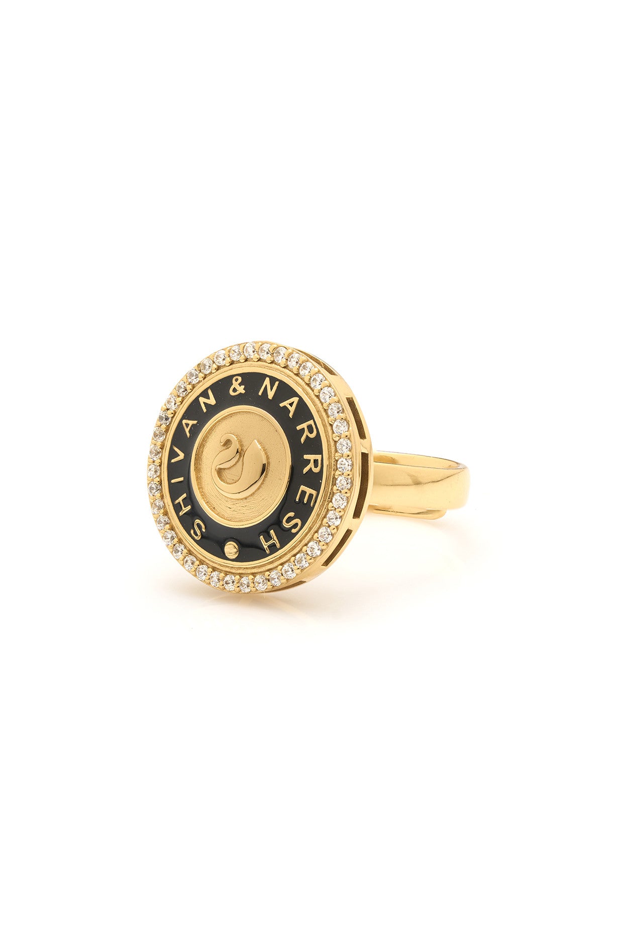 22kt Gold Plated Numsima Signet Ring