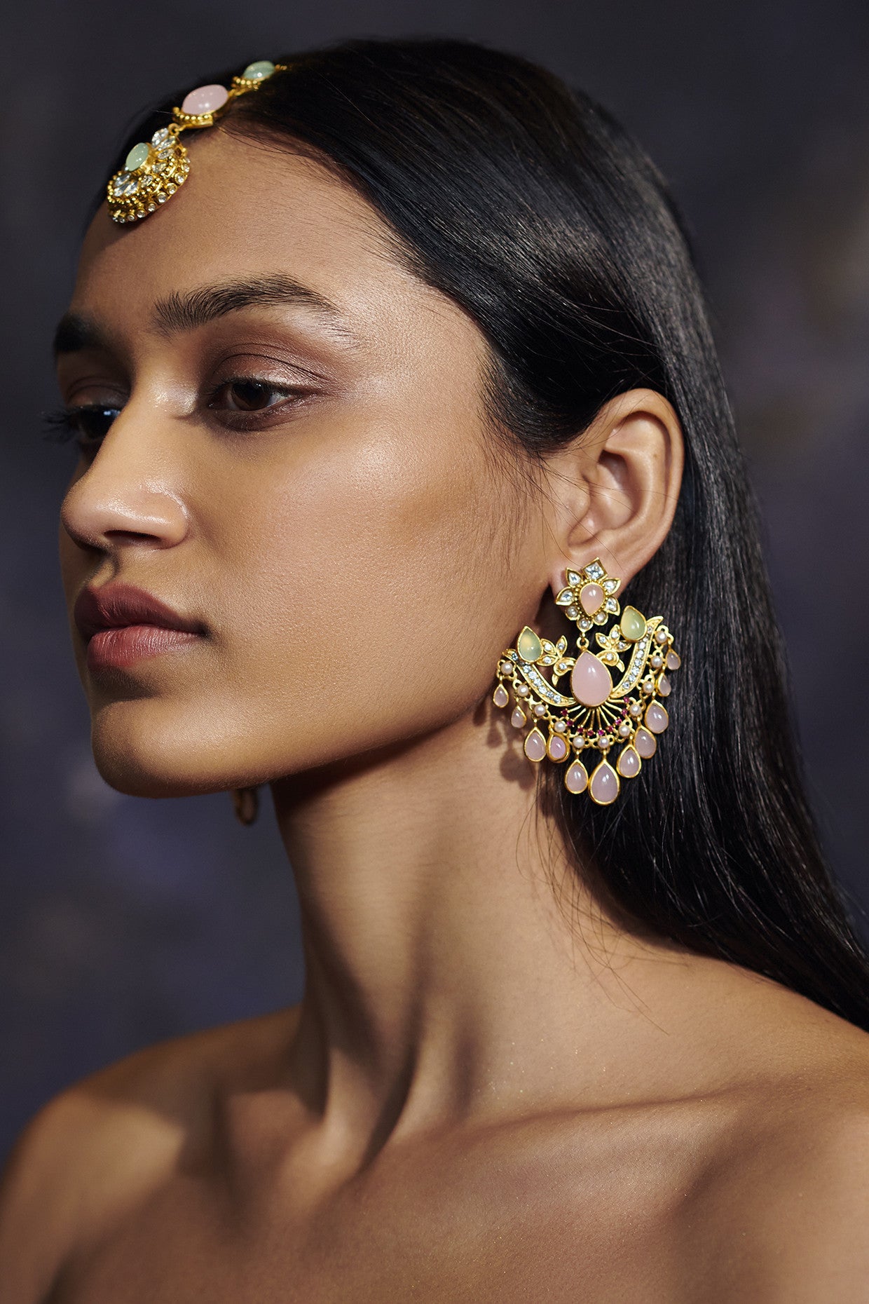 22kt Gold Plated Ethereal Swan Lake Earrings