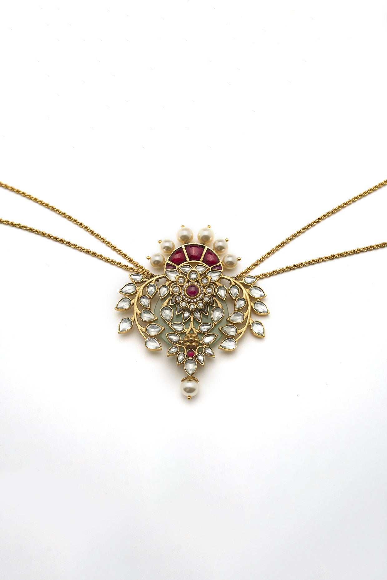 22kt Gold Plated Multi Stone Necklace