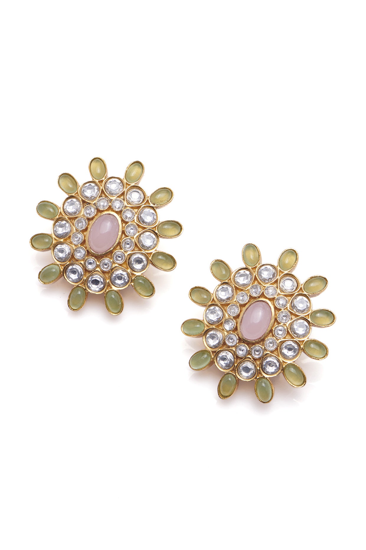 22kt Gold Plated Lily Studs Earrings
