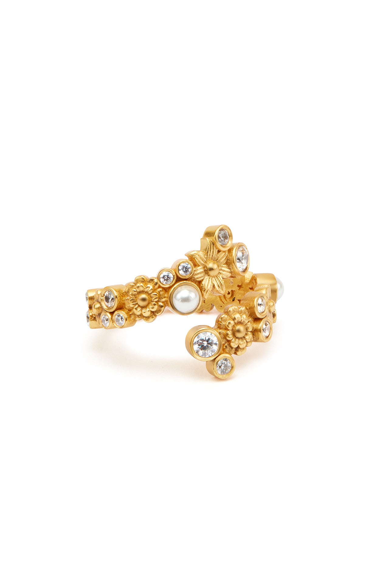 22kt Gold Plated Opaline Helmi Ring