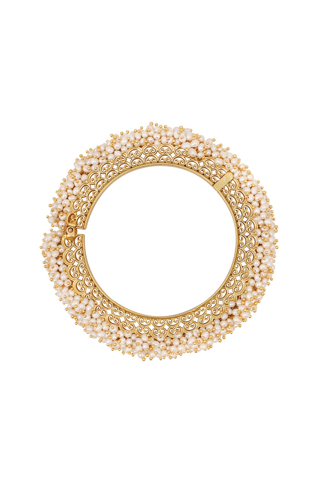 22kt Gold Plated Pearl Bangle