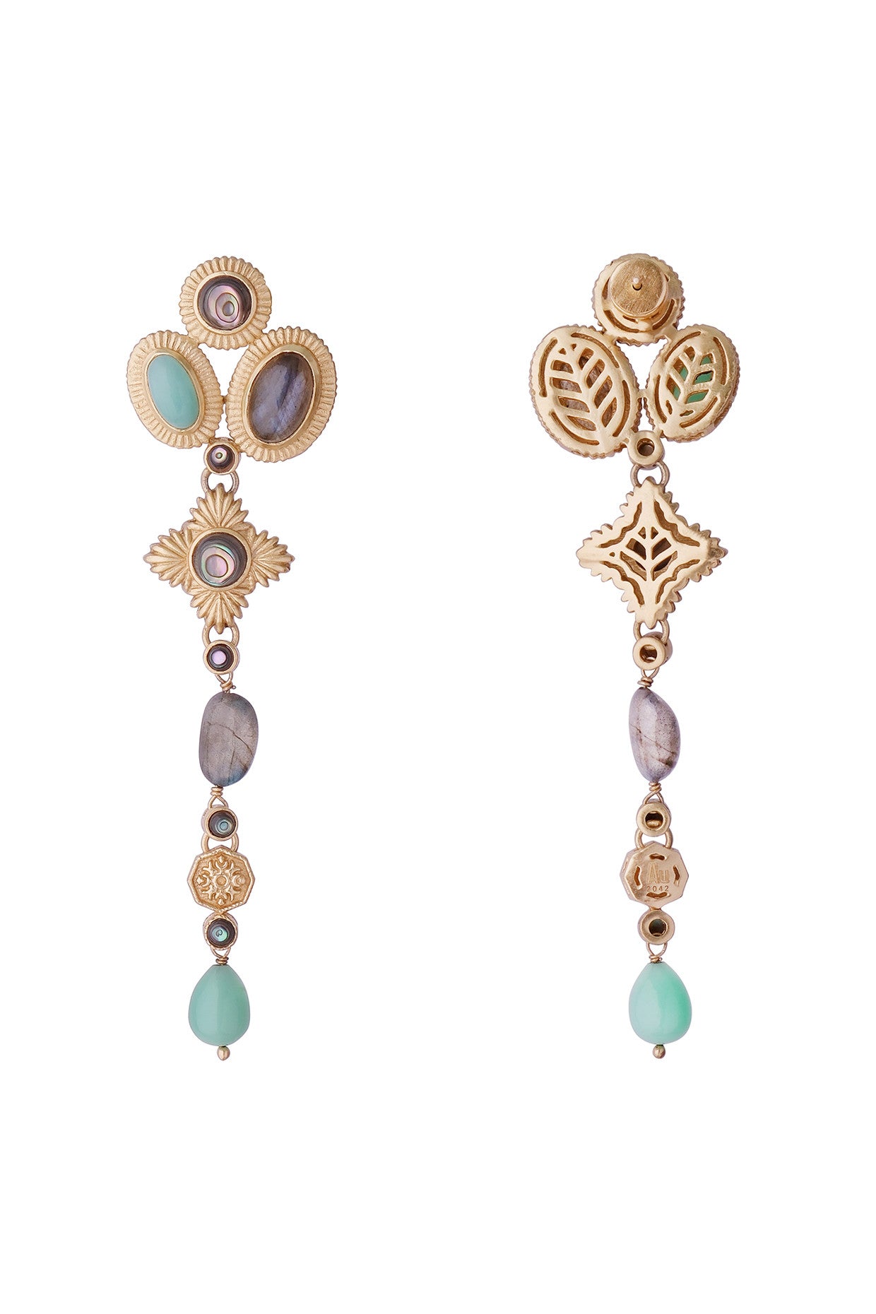 22kt Gold Plated Azra Drop Earrings