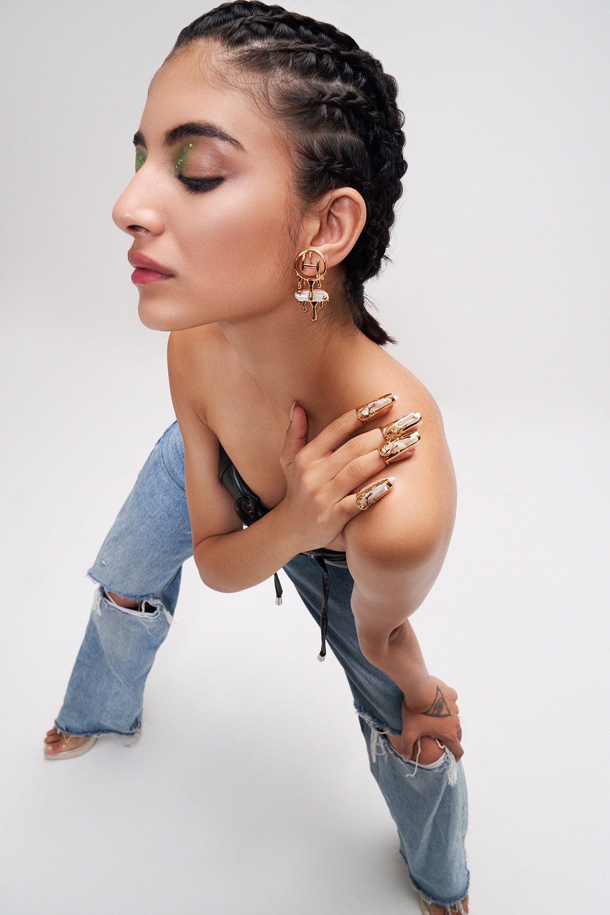 22kt Gold Plated Pearl Earrings