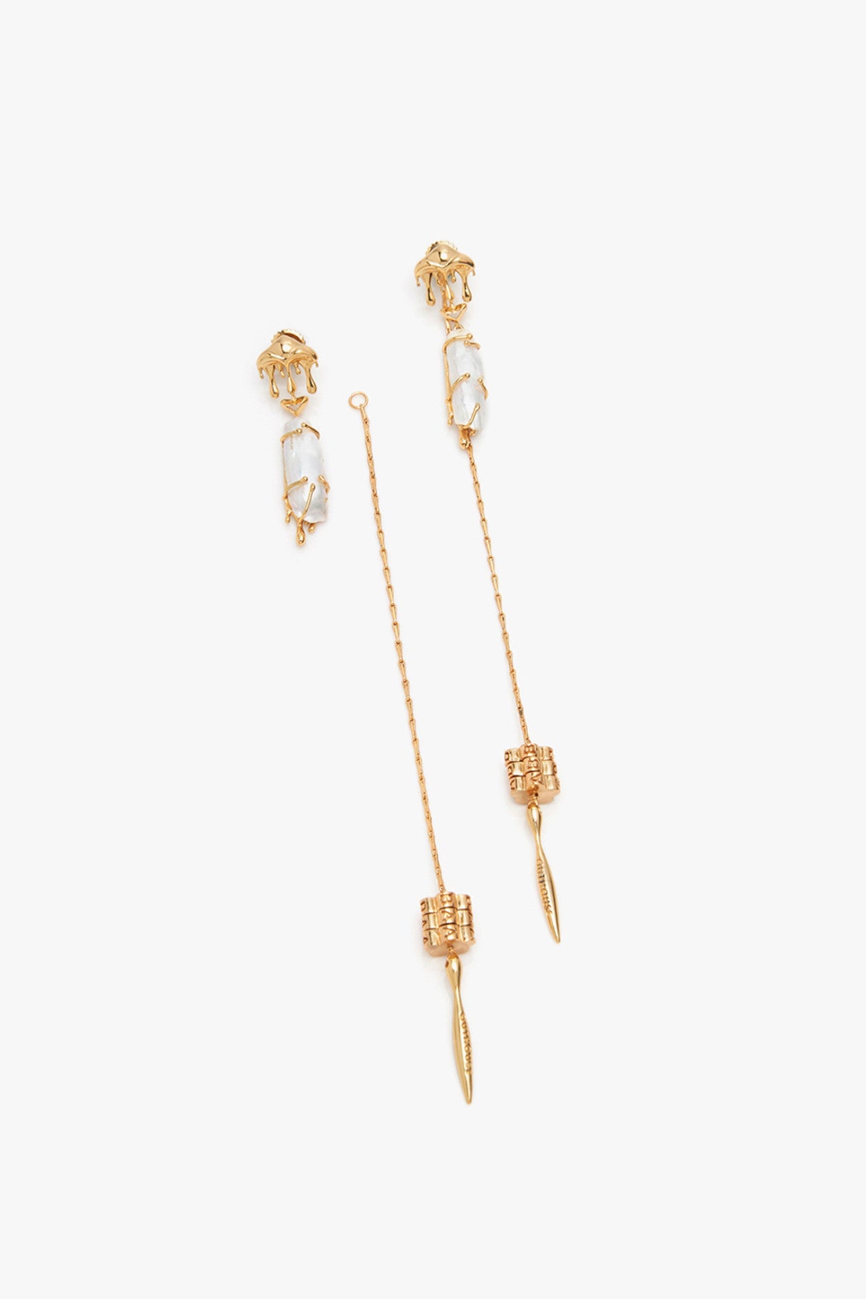 22kt Gold Plated Pearl Shoulder Grazers