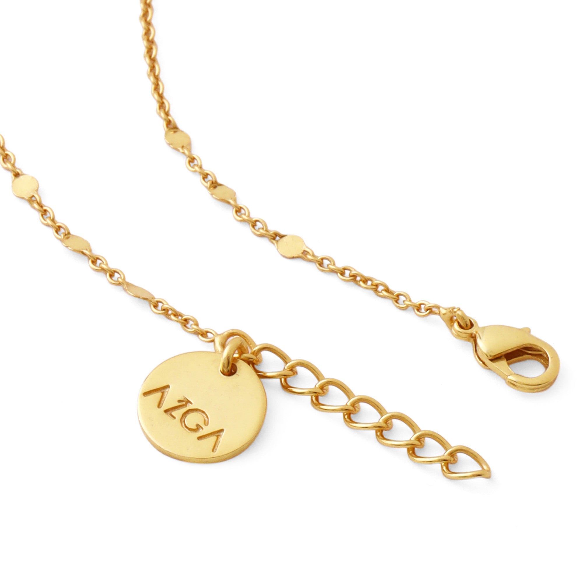 22kt Gold Plated Powder Blue Necklace