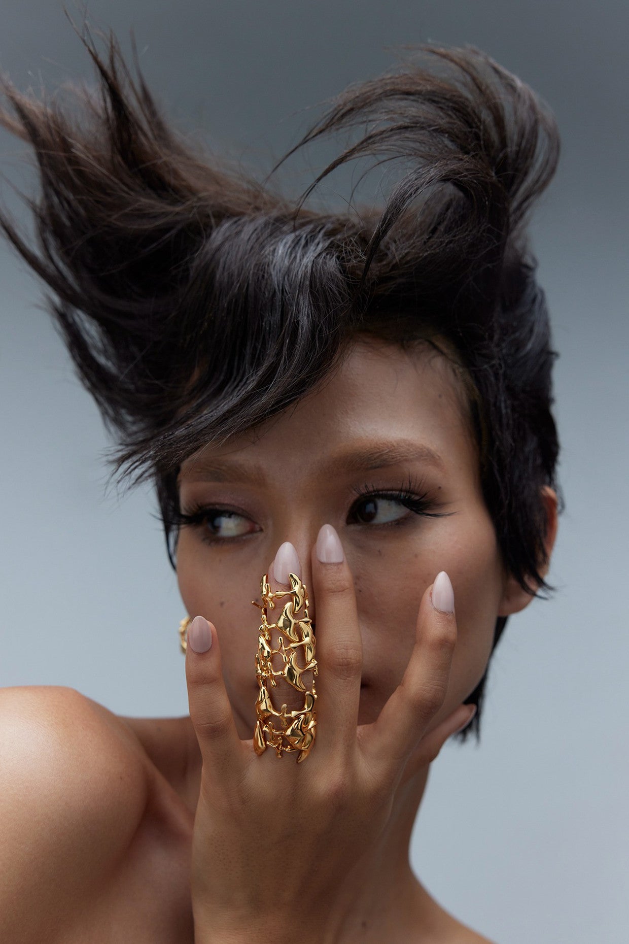 22kt Gold Plated Shroom Ring