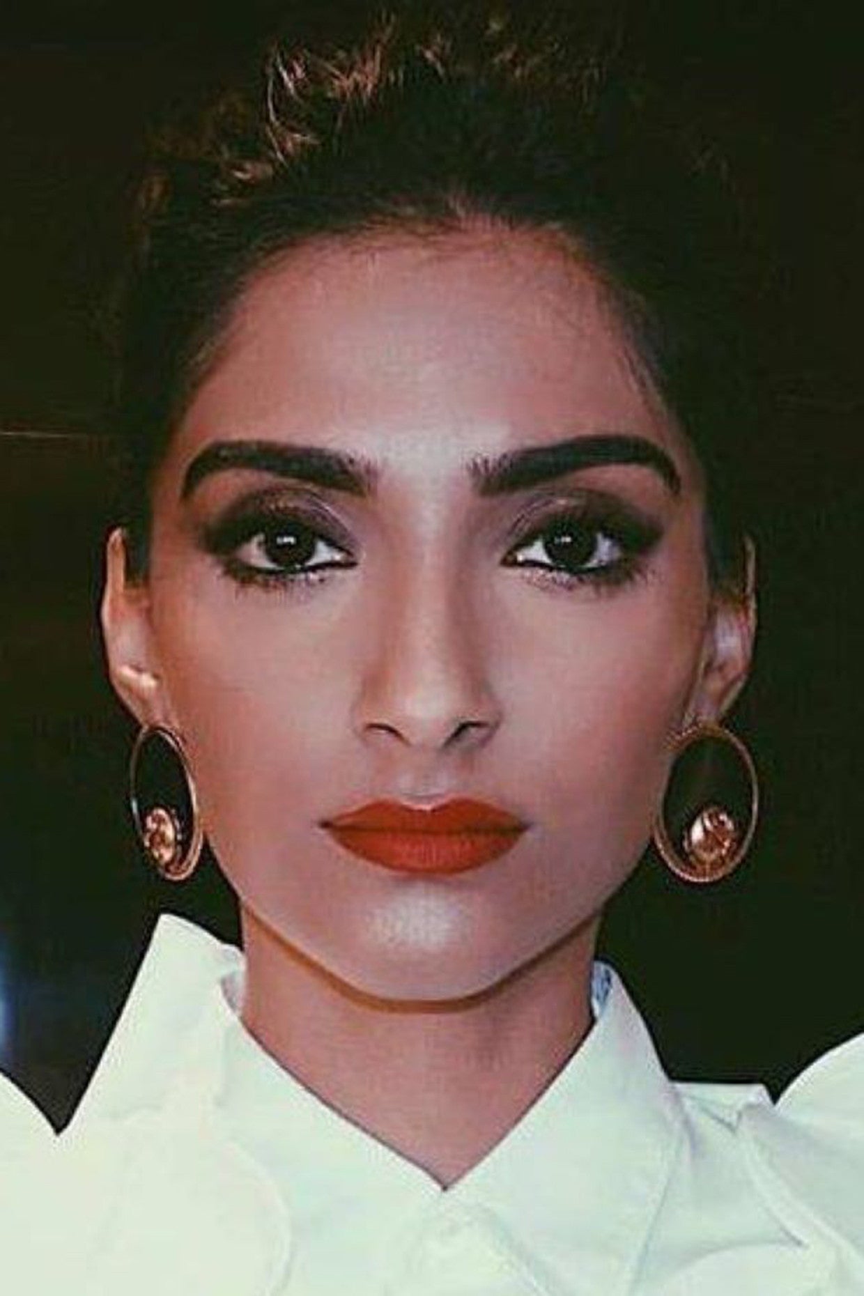 22kt Gold Plated Round Earring with Roses