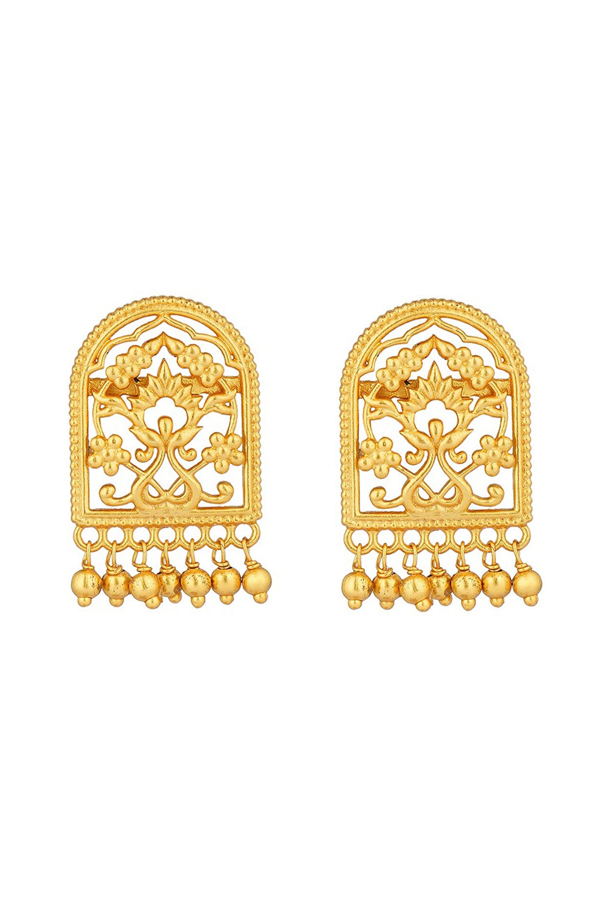 22kt Gold Plated Timeless Treasures Filigree Stud Earrings