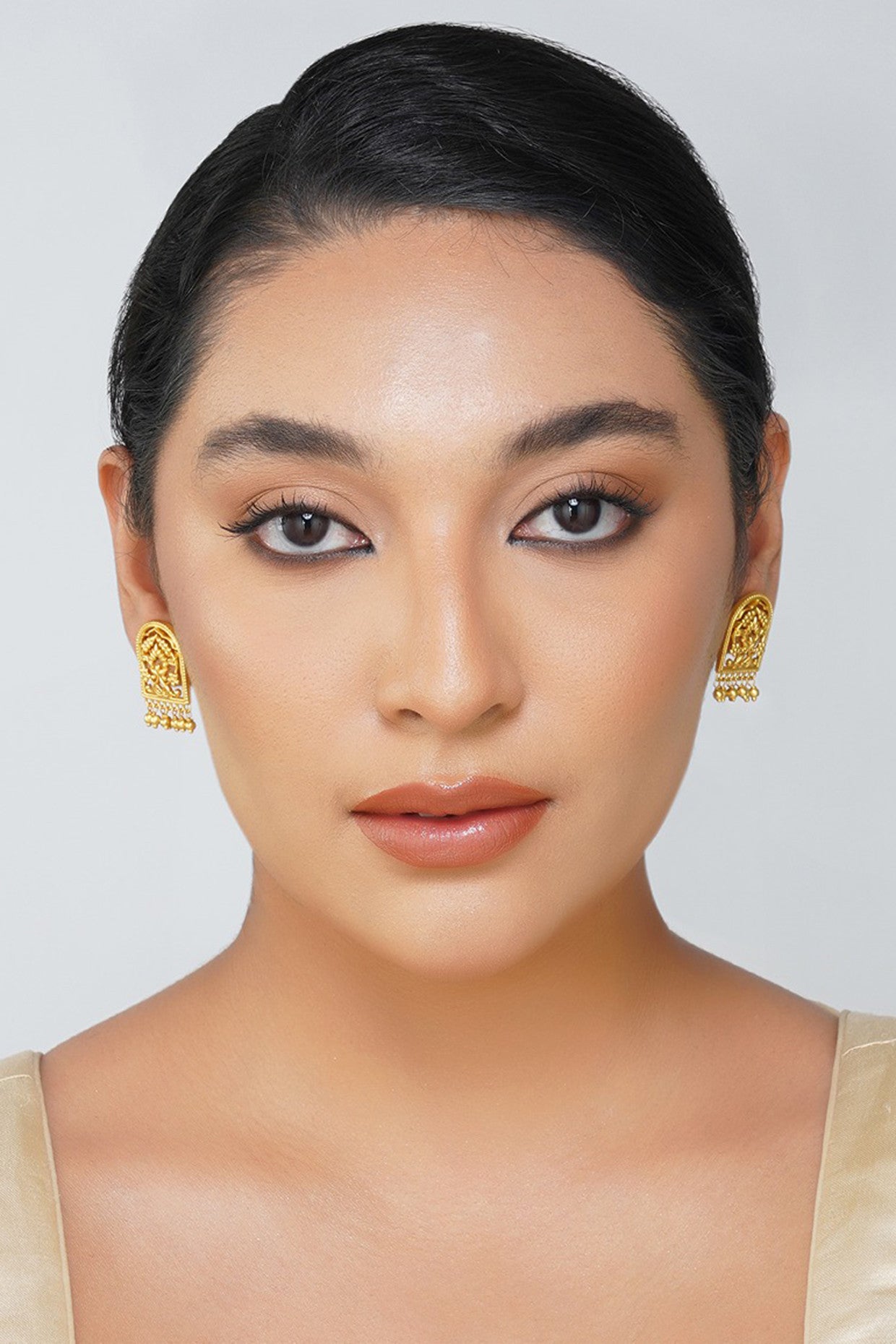 22kt Gold Plated Timeless Treasures Filigree Stud Earrings