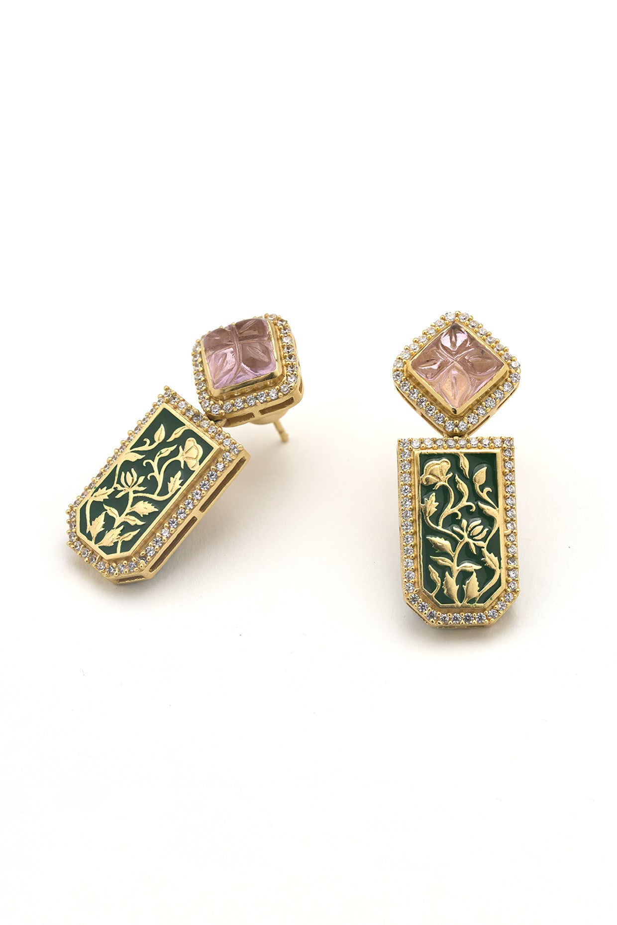 22kt Gold Plated Rumeli Drops Earrings