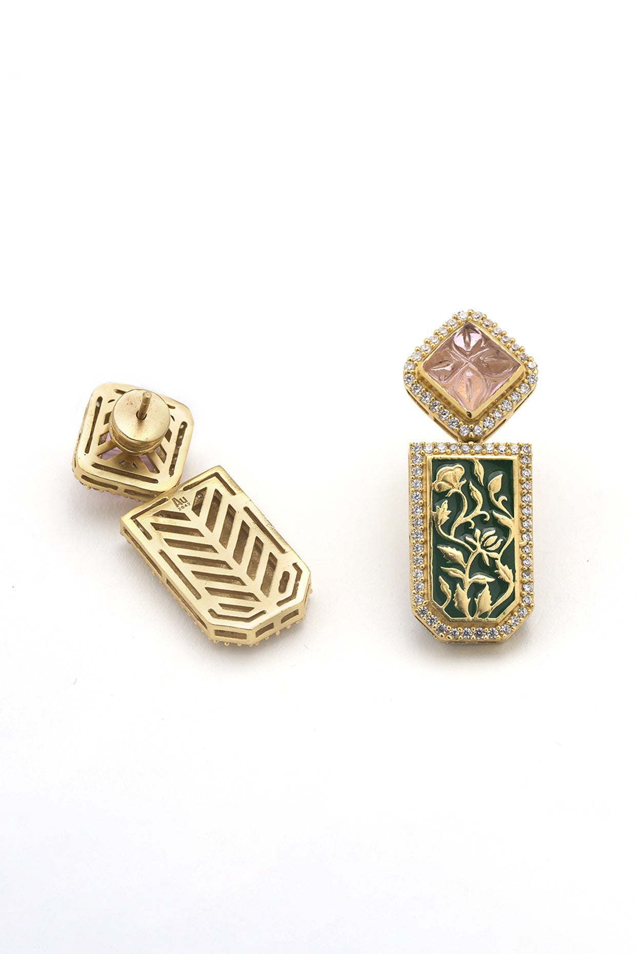 22kt Gold Plated Rumeli Drops Earrings