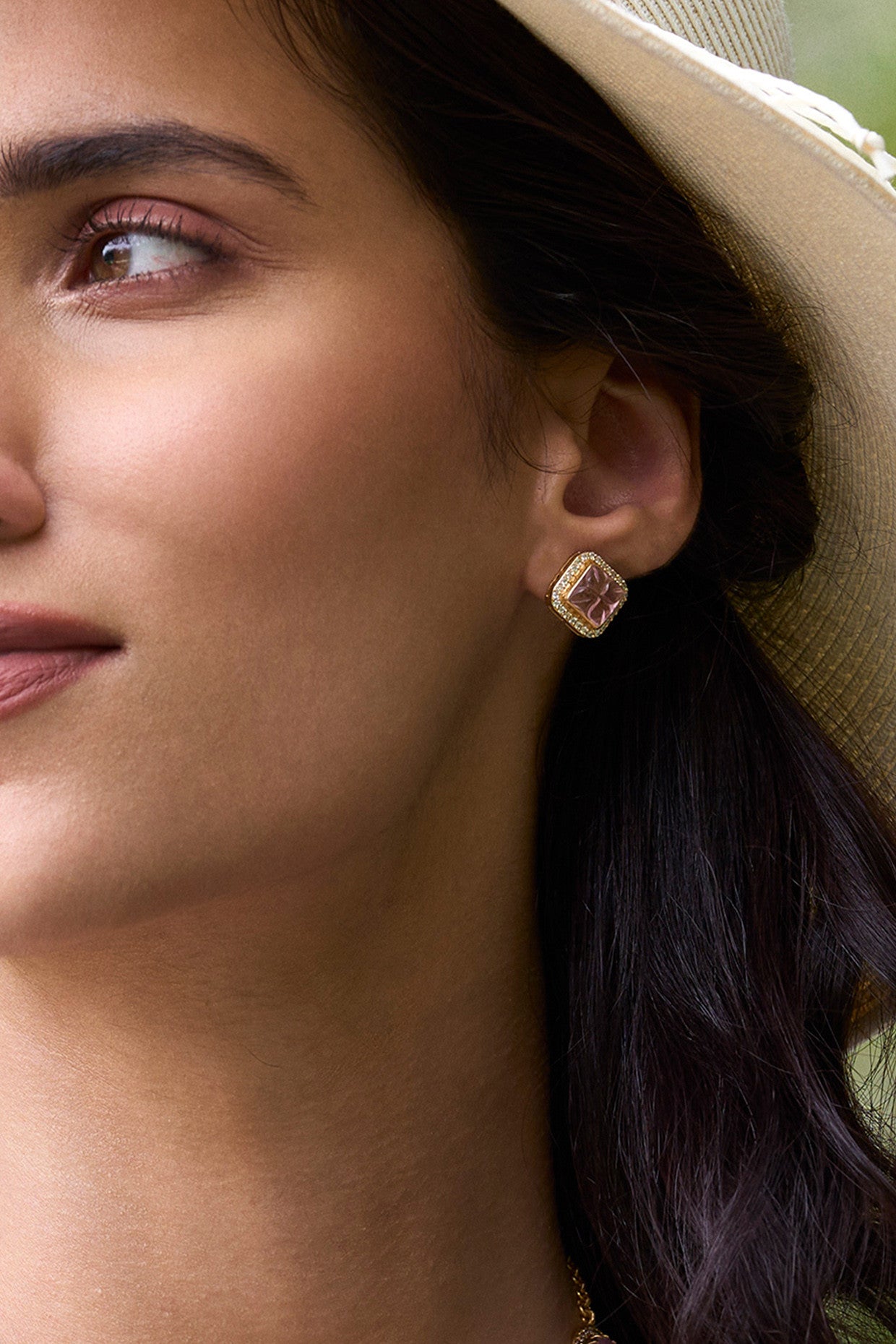 22kt Gold Plated Rumeli Miniature Studs Earrings