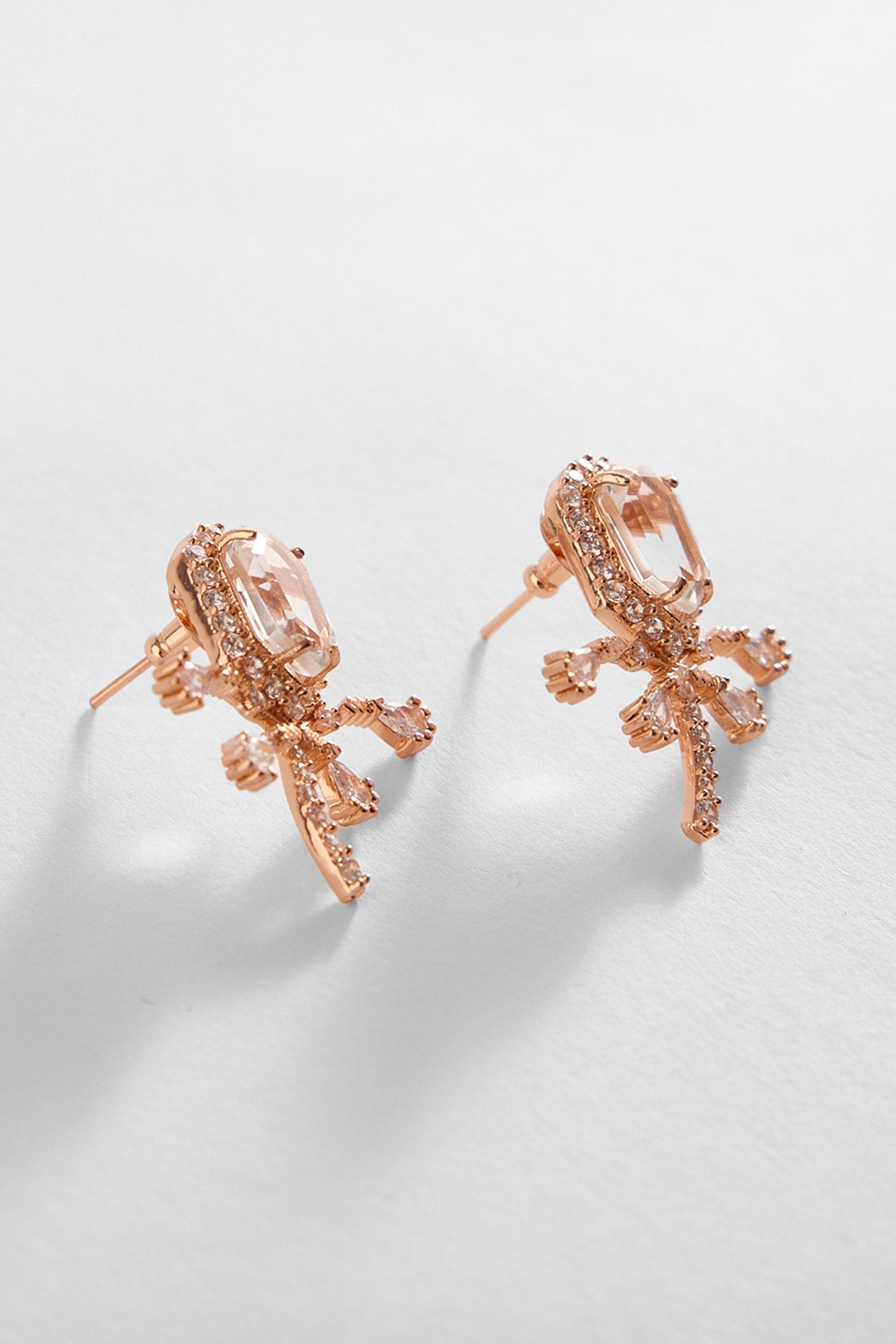 22kt Rose Gold Plated Champagne Earcuffs