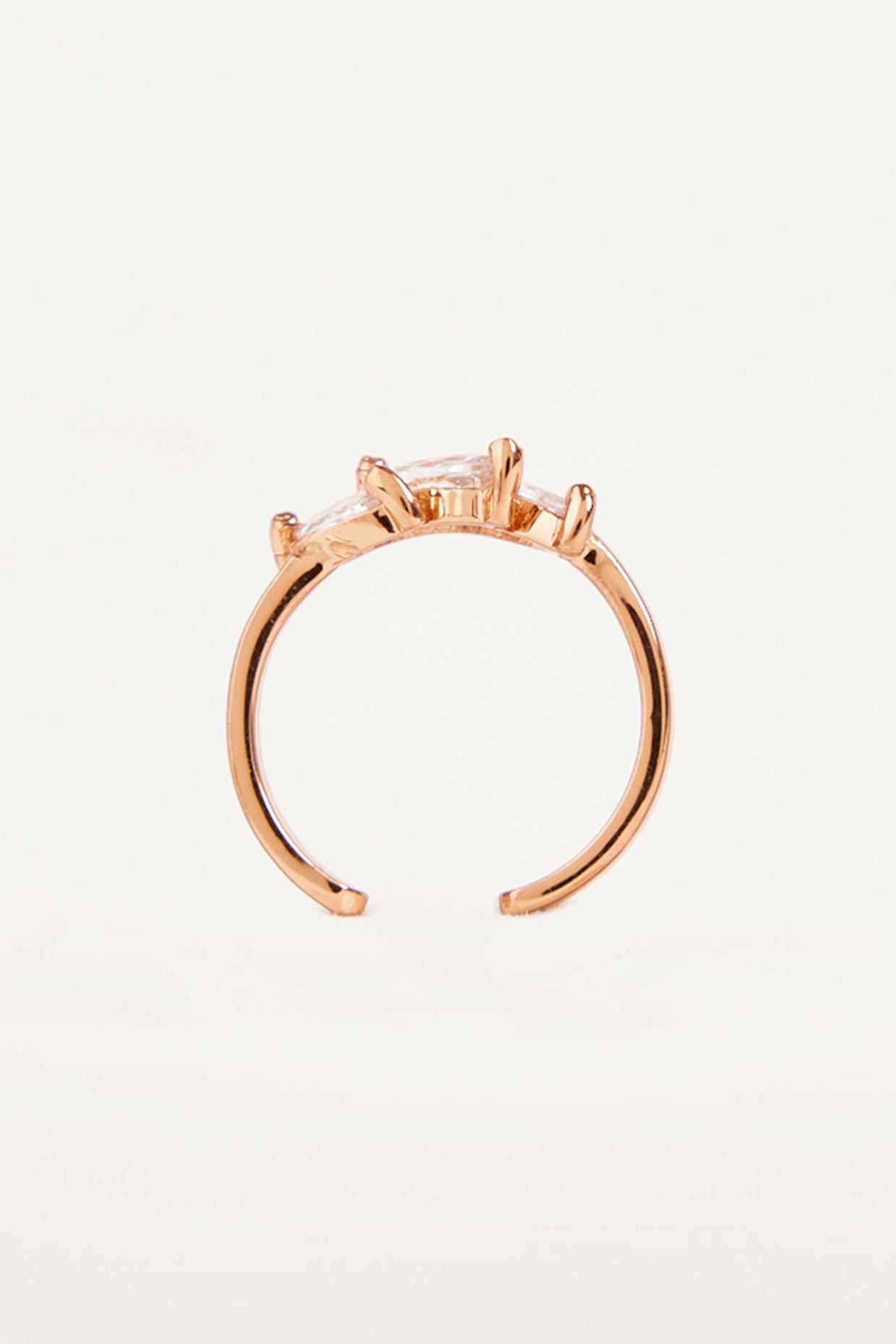 22kt Rose Gold Plated Marquis Ring
