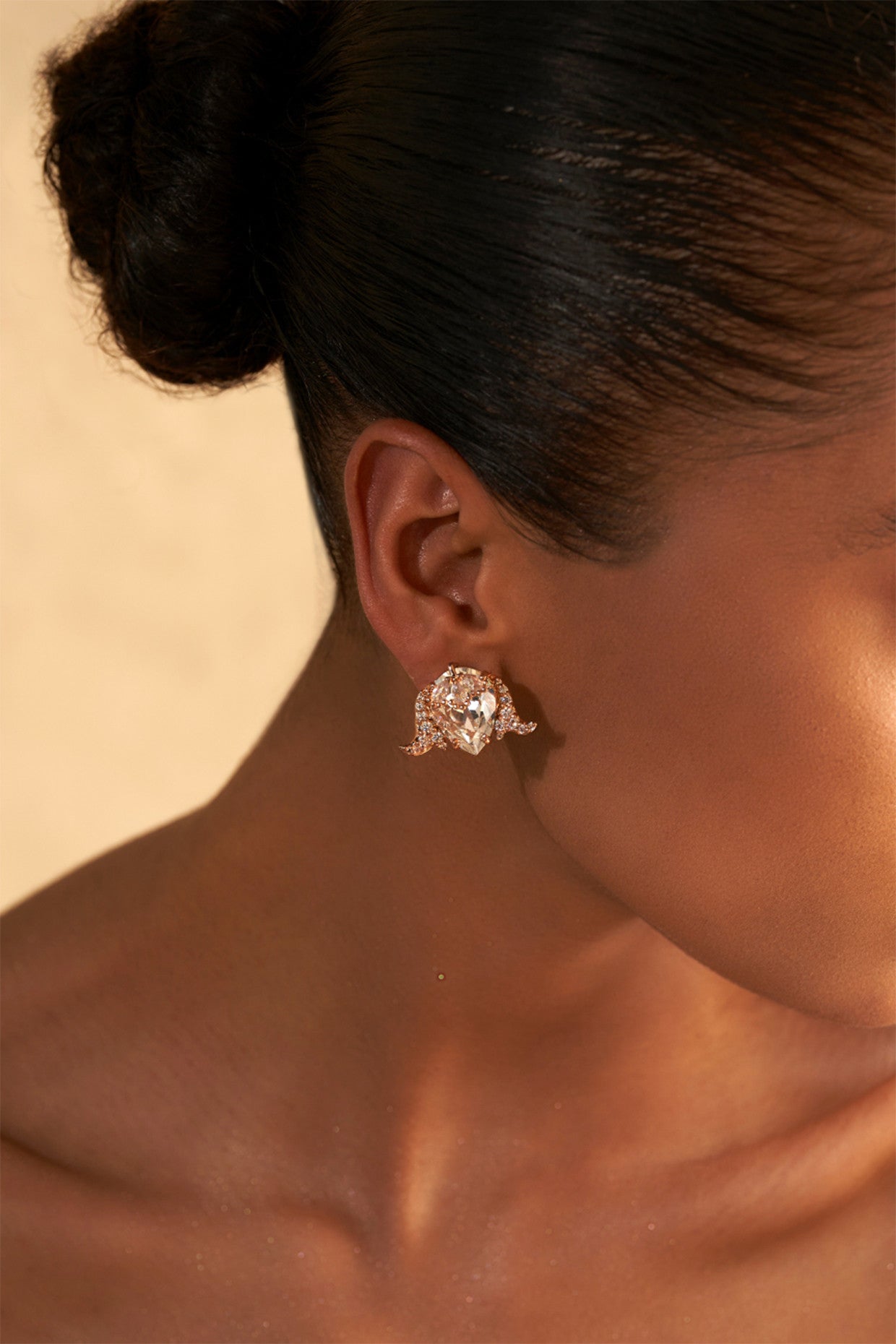 22kt Rose Gold Plated Swarovski Earrings