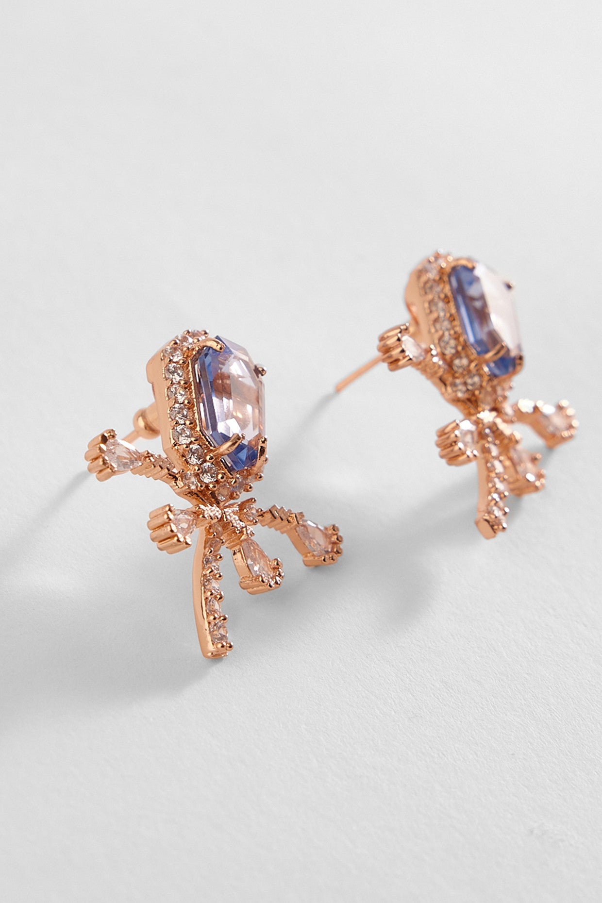 22kt Rose Gold Plated Tanzanite Earcuffs