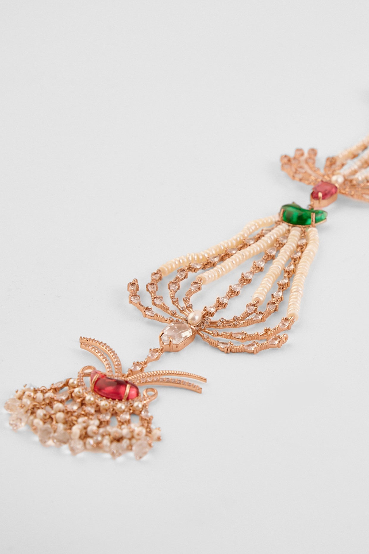 22kt Rose Gold Plated Pastel Zircon Hair Accessory