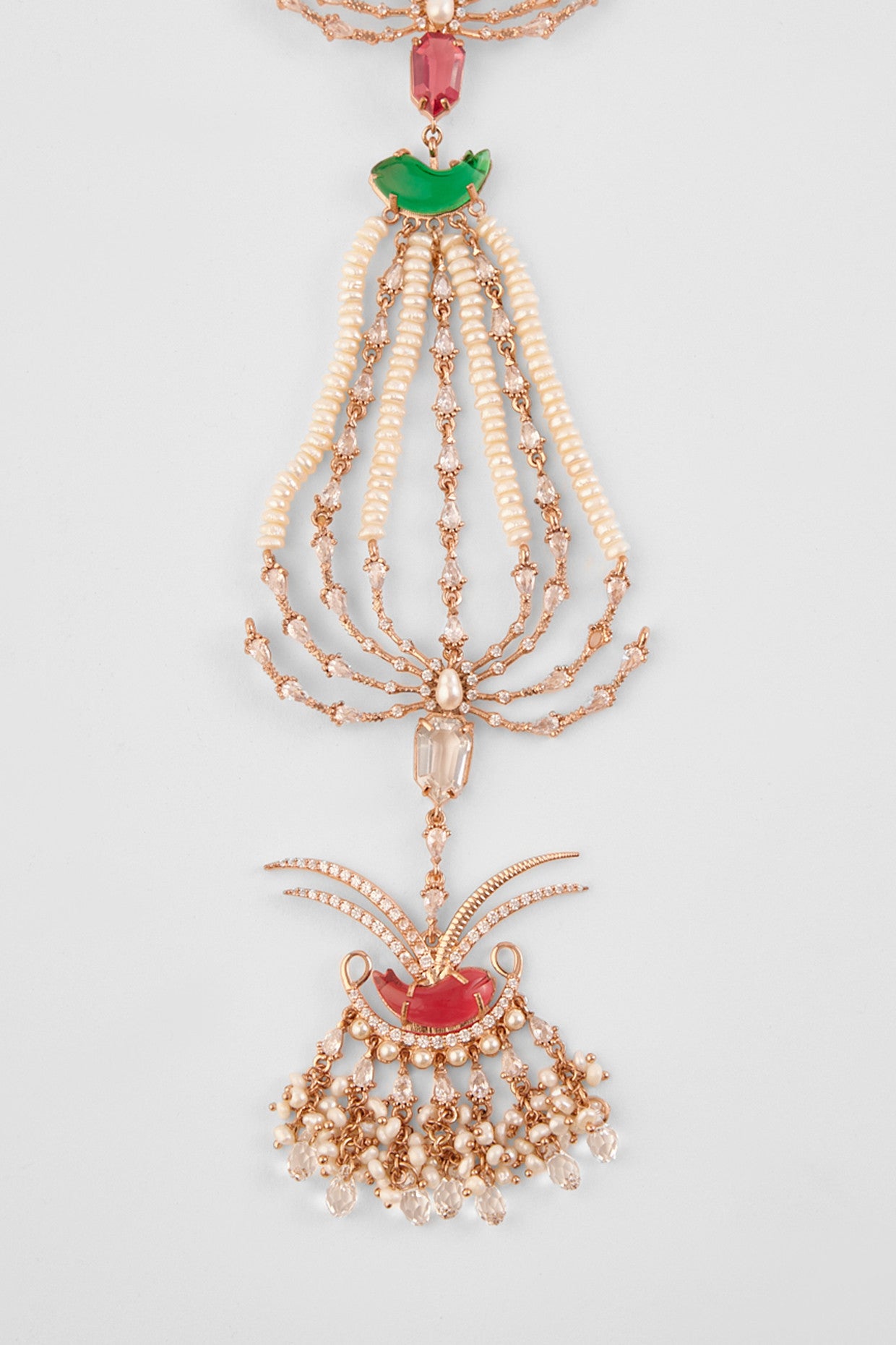 22kt Rose Gold Plated Pastel Zircon Hair Accessory