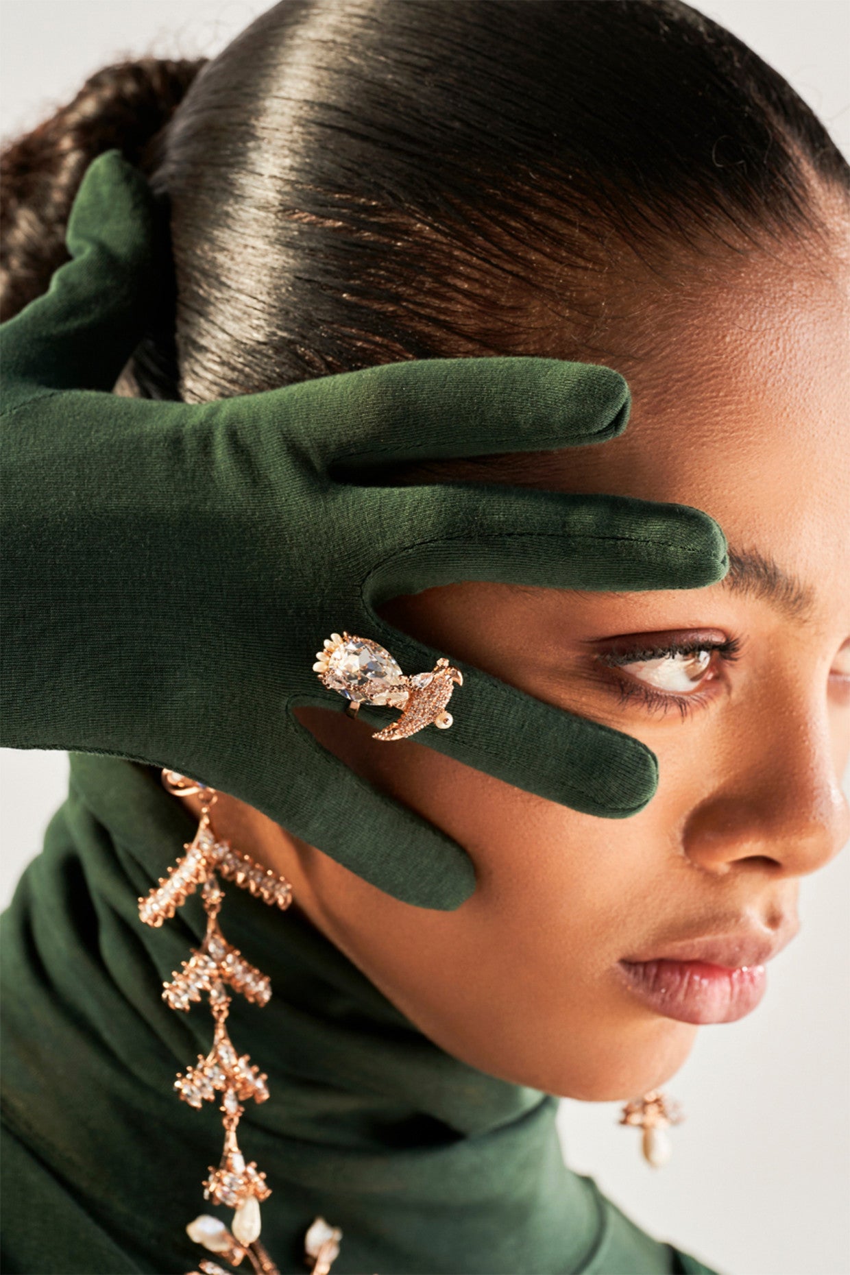 22kt Rose Gold Plated Zircon Ring