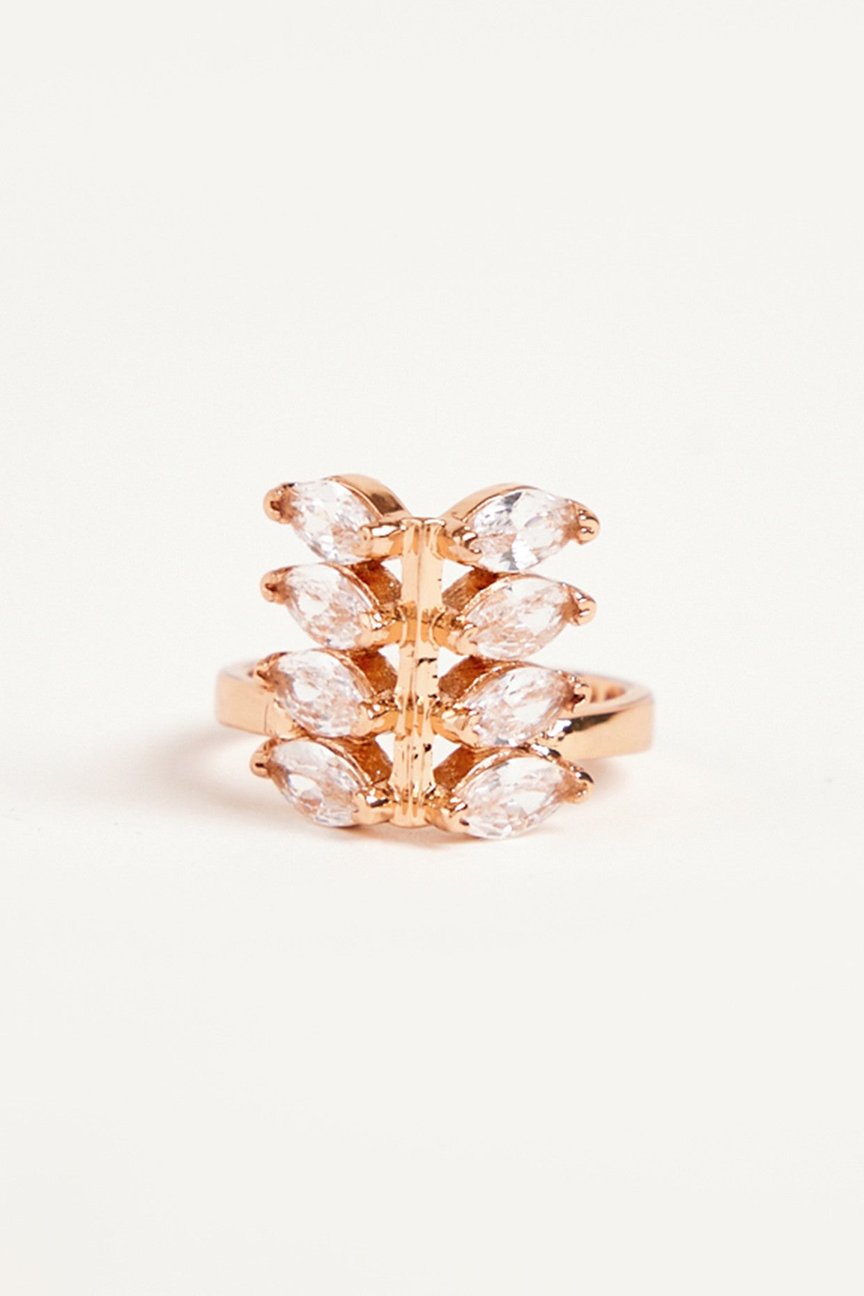 22kt Rose Gold Plated Zircon Ring