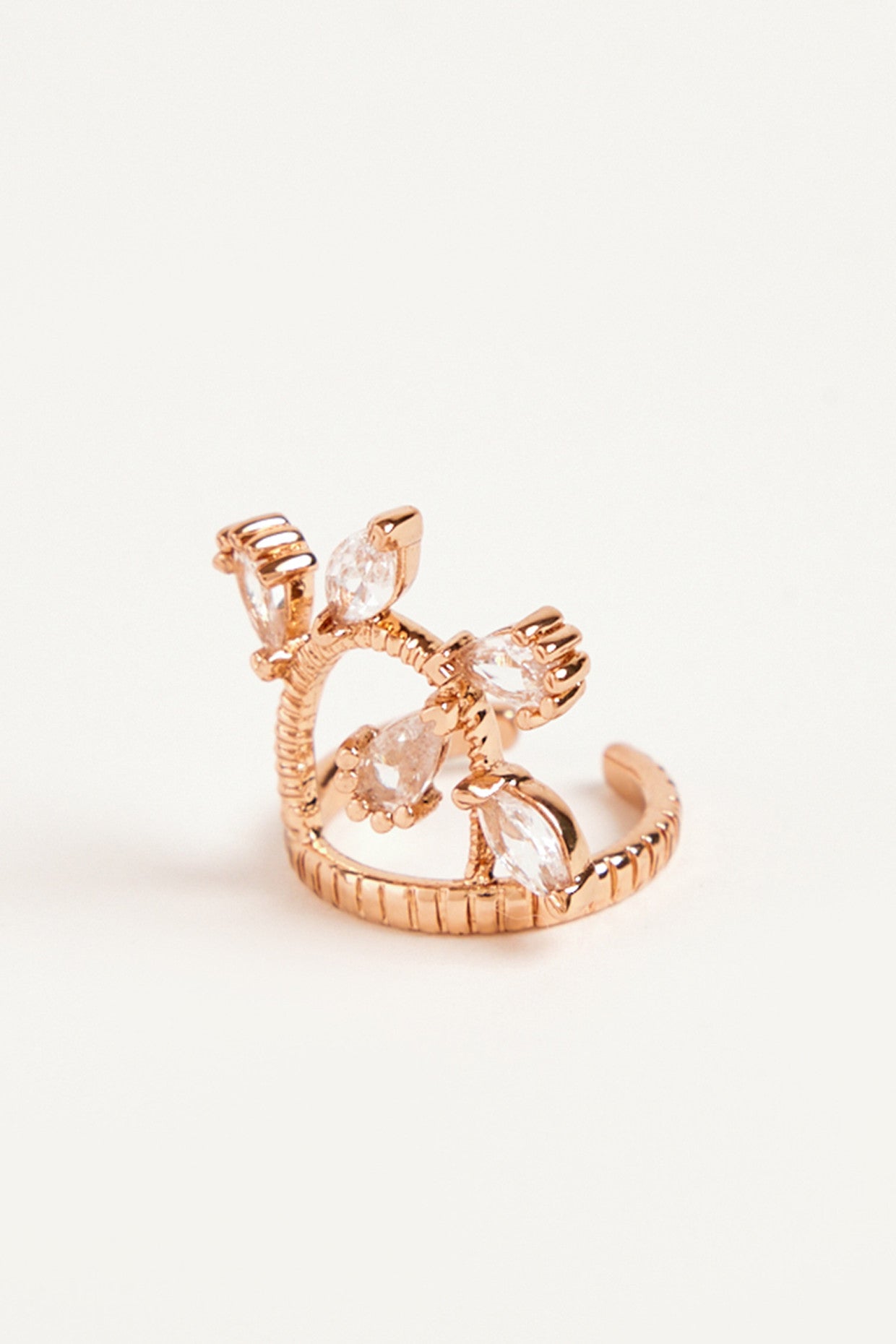 22kt Rose Gold Plated Zircon Ring