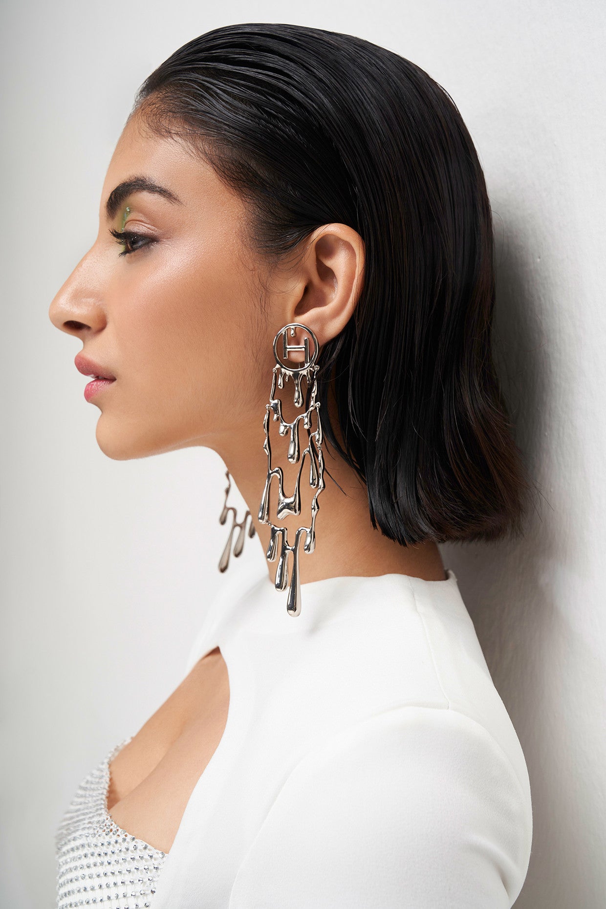 22kt Silver Plated Drip Earrings