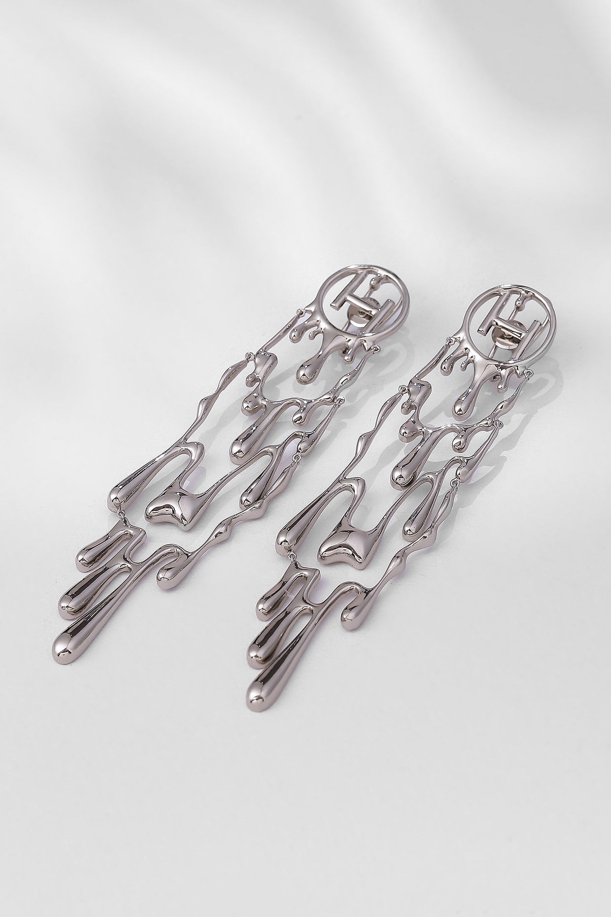 22kt Silver Plated Drip Earrings