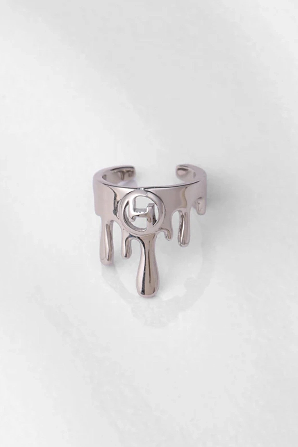 22kt Silver Plated Drip Ring