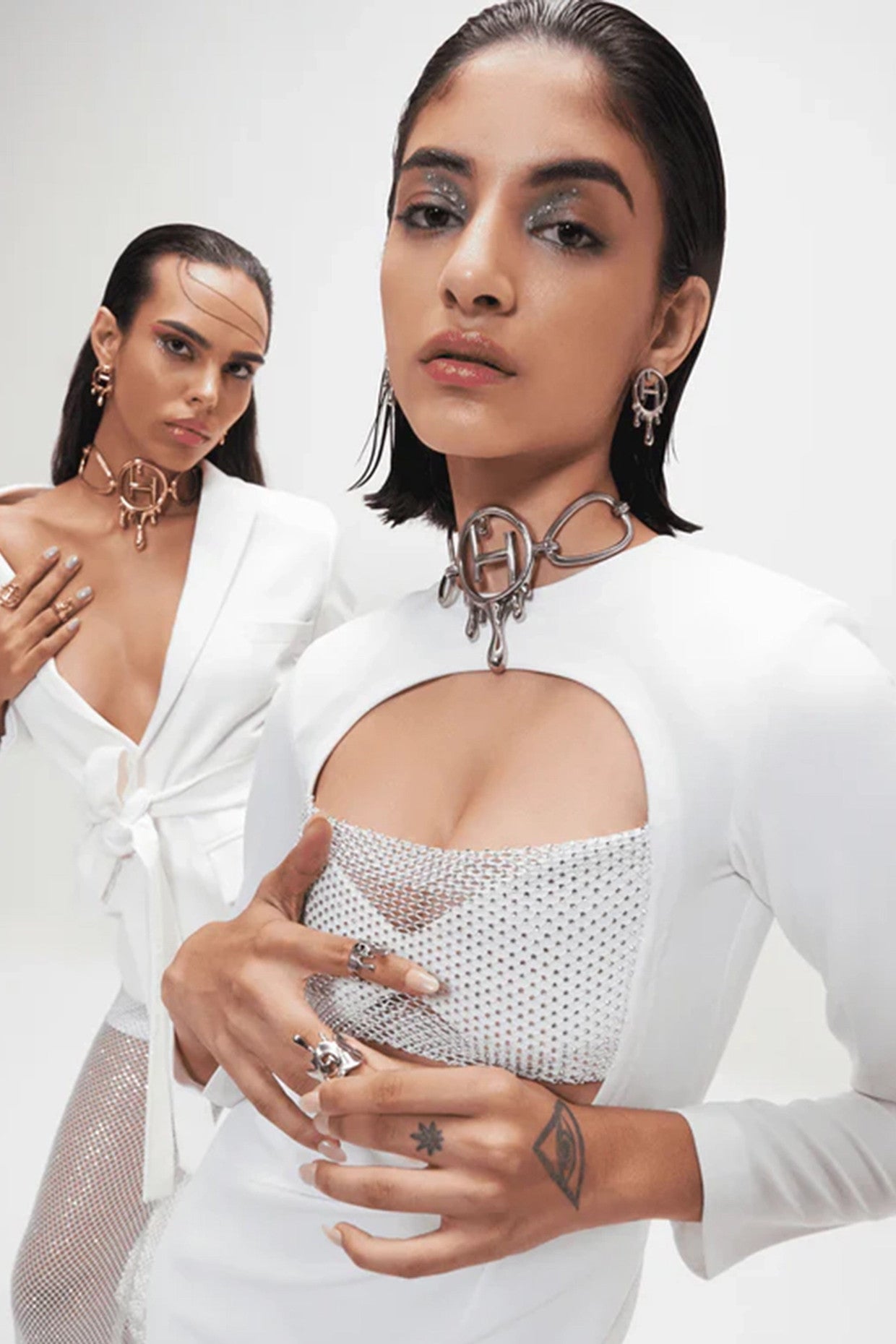 22kt Silver Plated Drip Ring