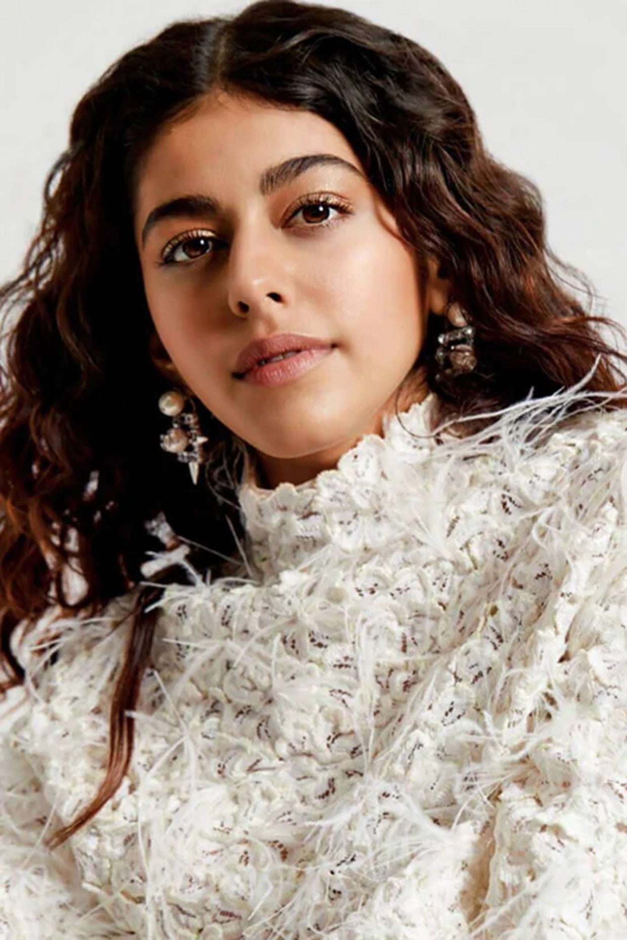 22kt Silver Plated Pearl and White Swarovski Earrings