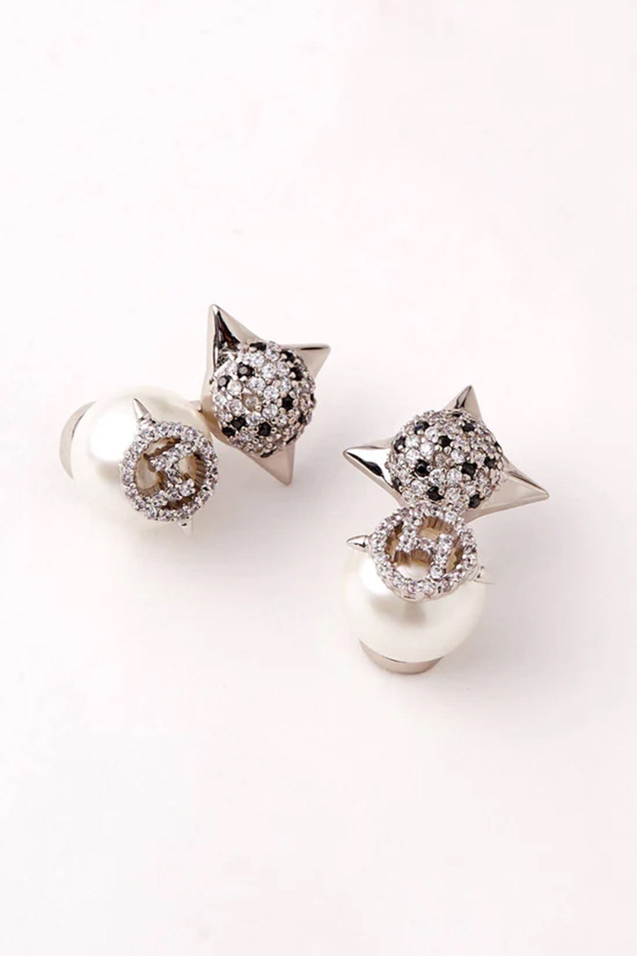 22kt Silver Plated Pearl Drop Earrings