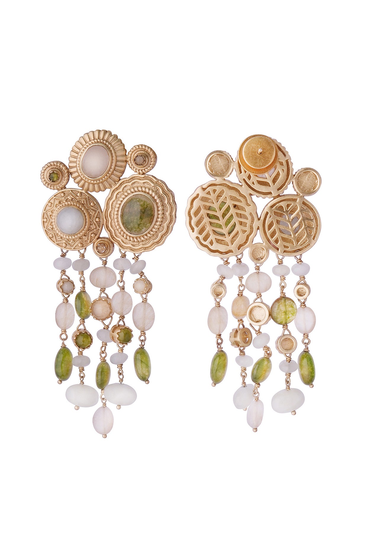 22kt Gold Plated Azra Multi-Strand Earrings