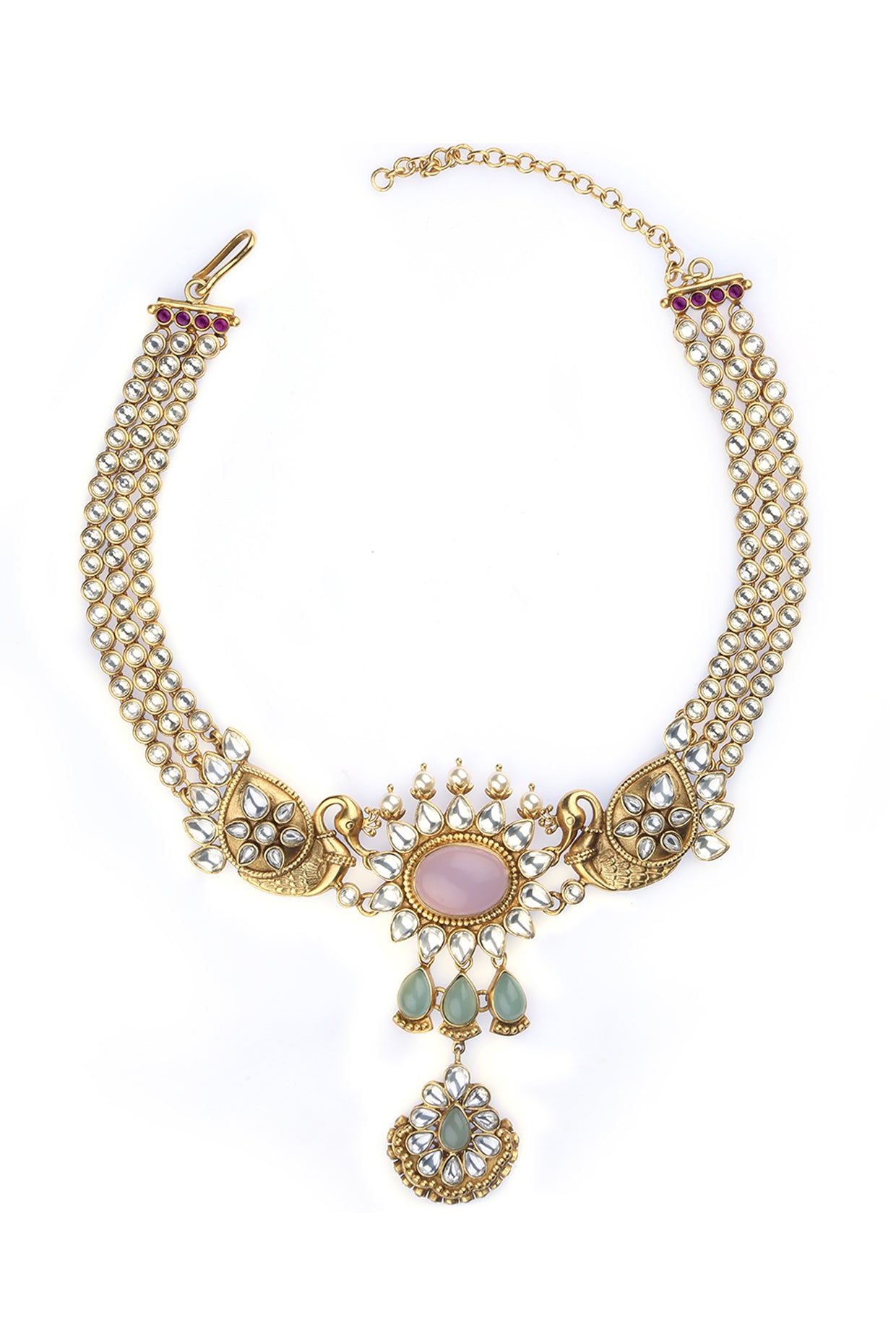 22kt Ethereal Swan Lake Necklace