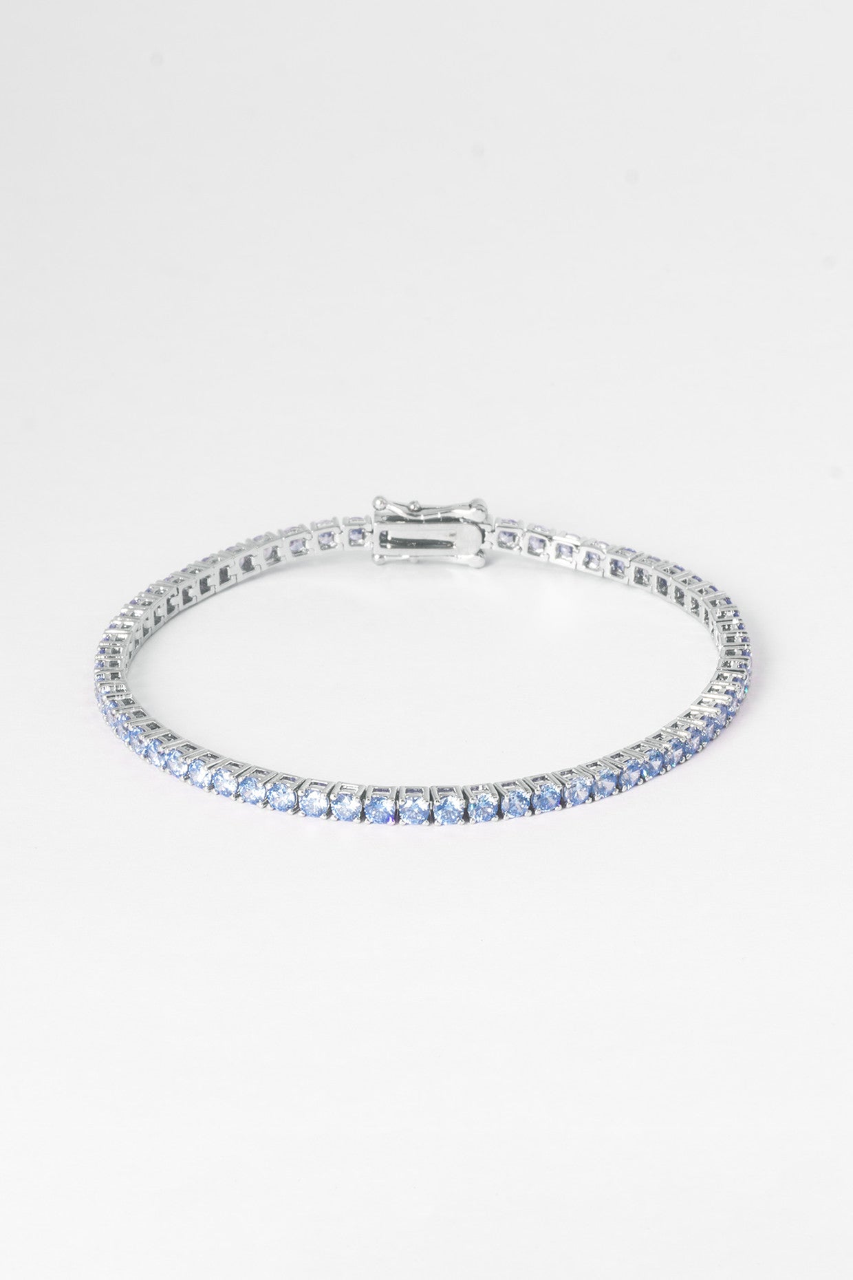 3Mm Tennis Bracelet- Sky Blue