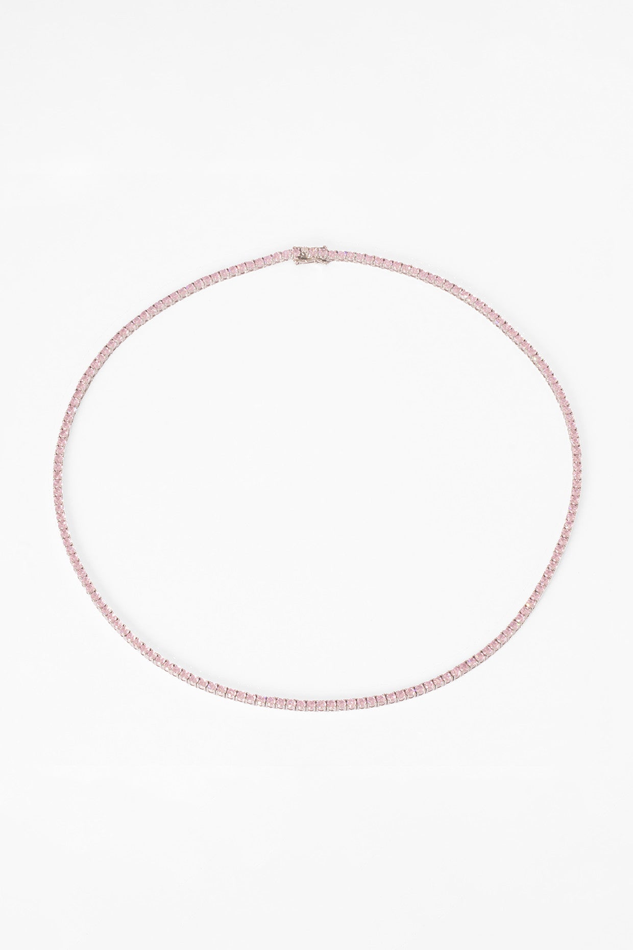 3Mm Tennis Chain-Pink