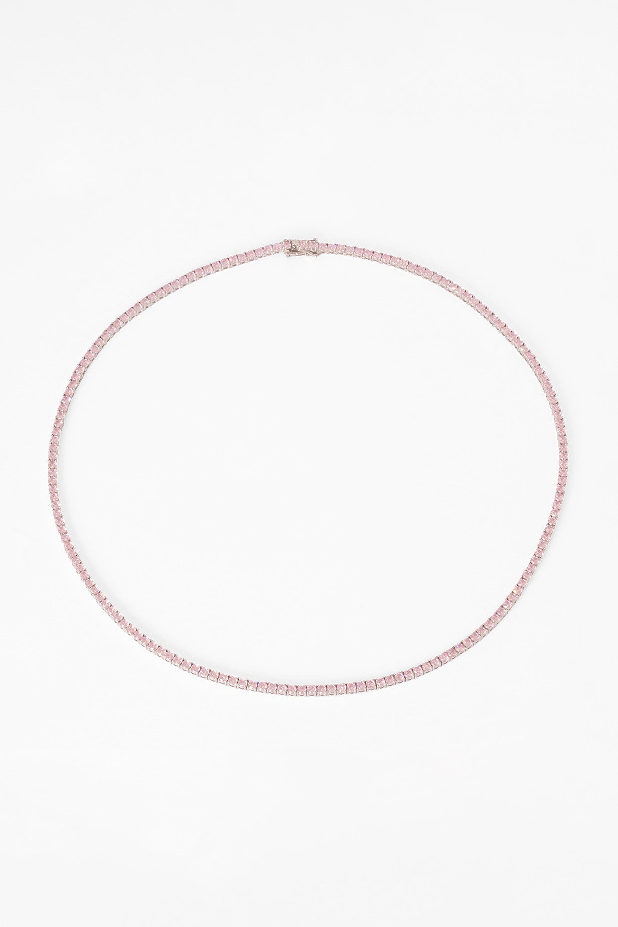3Mm Tennis Choker-Pink