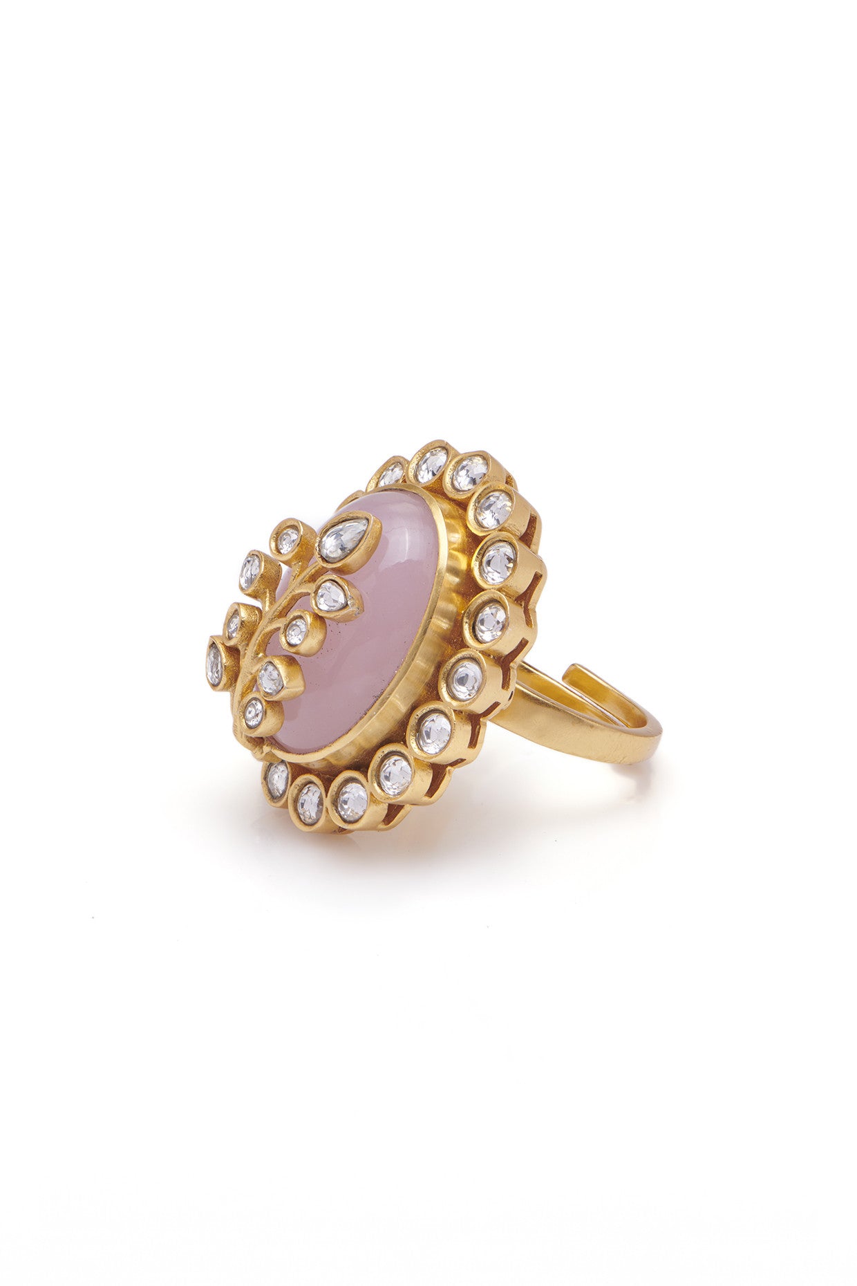 22kt Loren Ring In Dusty Pink Hue