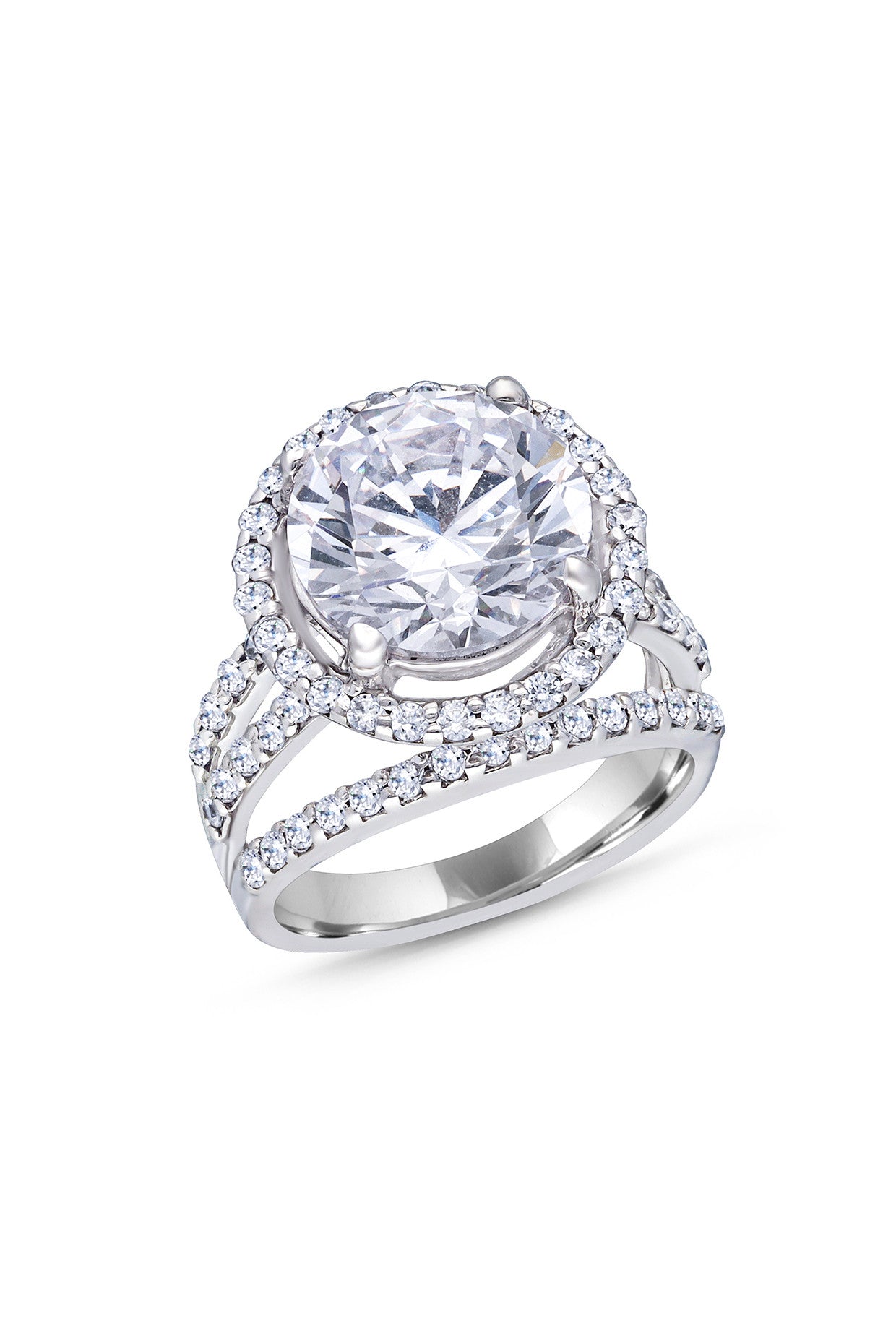 Round Cut White Swarovski Zirconia ring