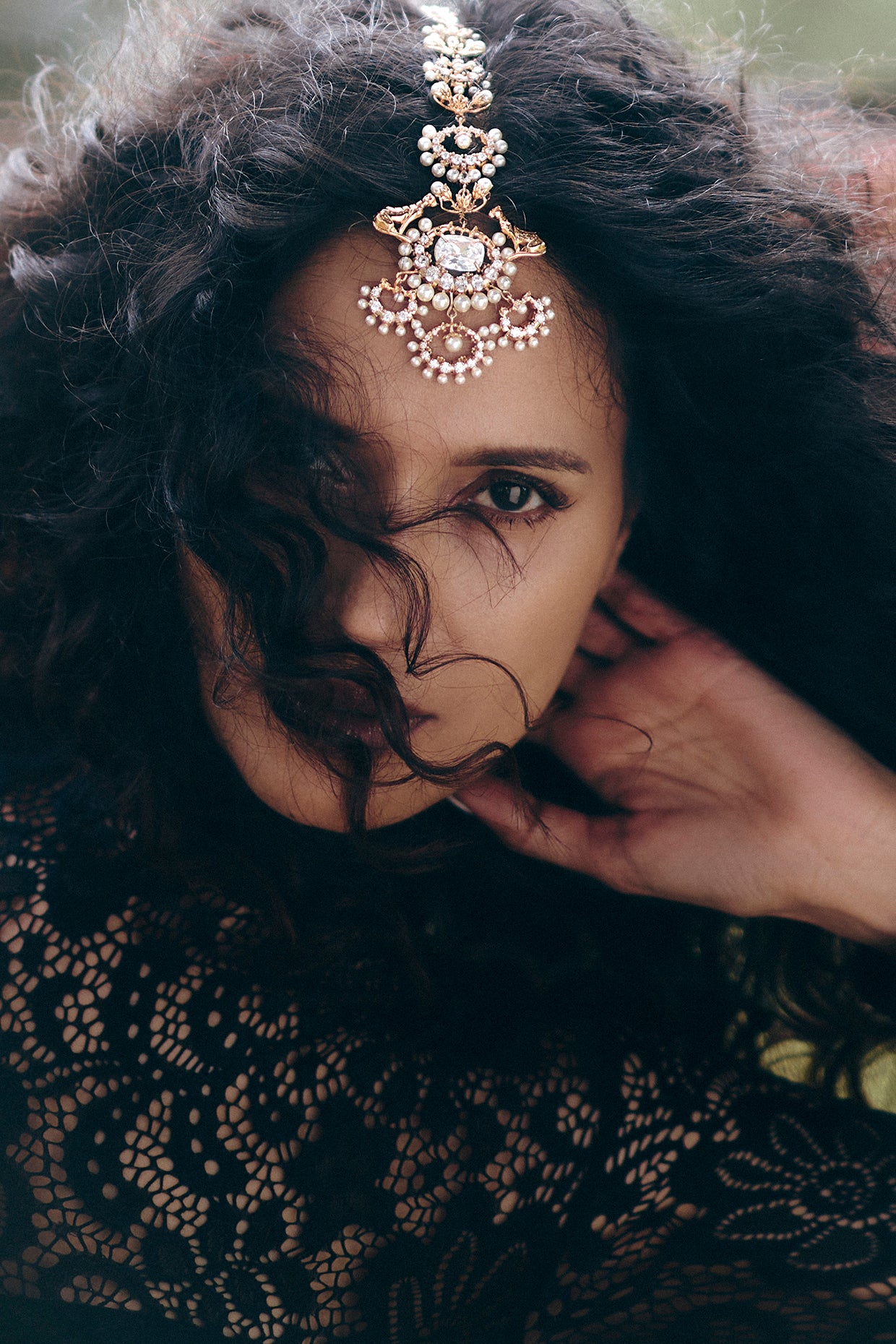 Trinity of Leopards Mang Tikka Earring