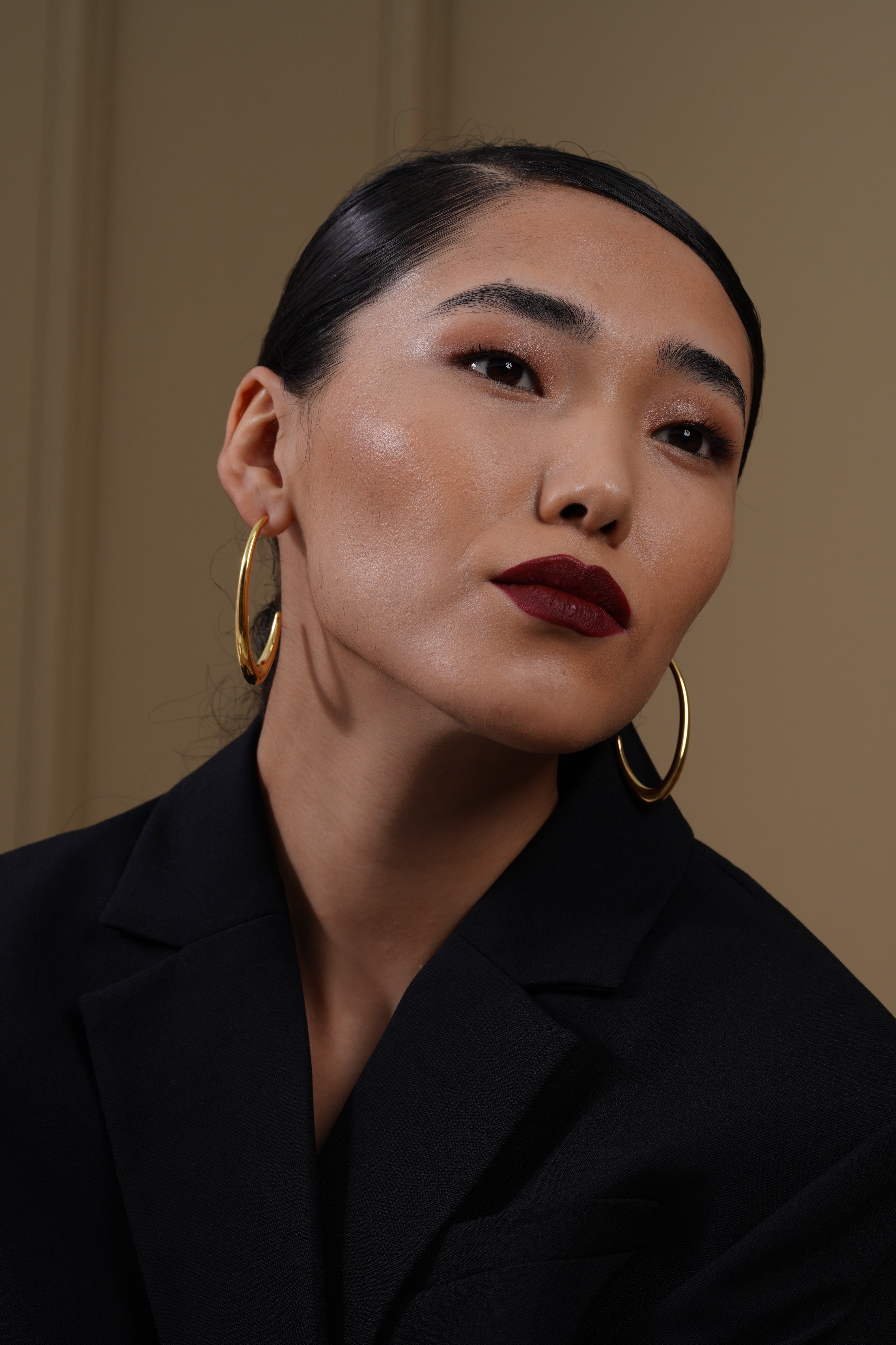 18kt Gold Plated Oval Hoops