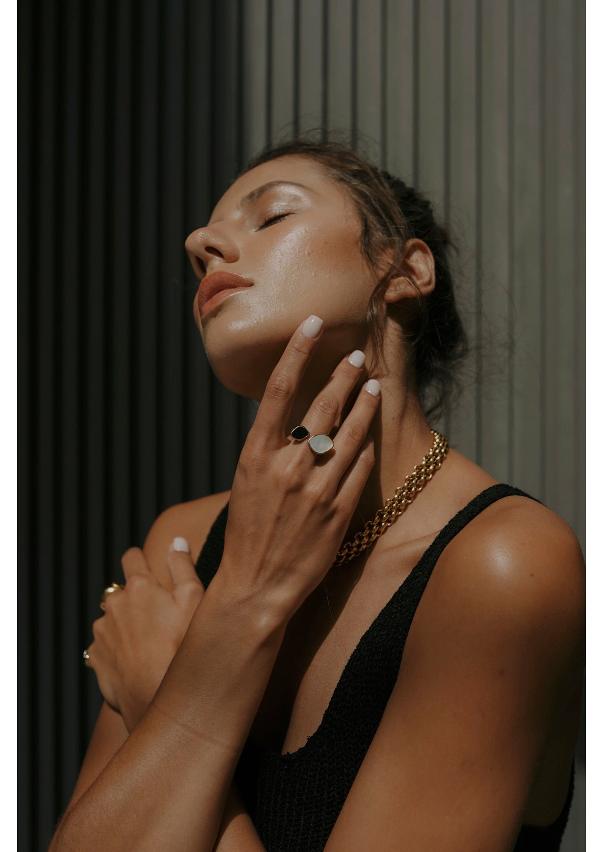 18kt Gold Plated Yin Yang Ring