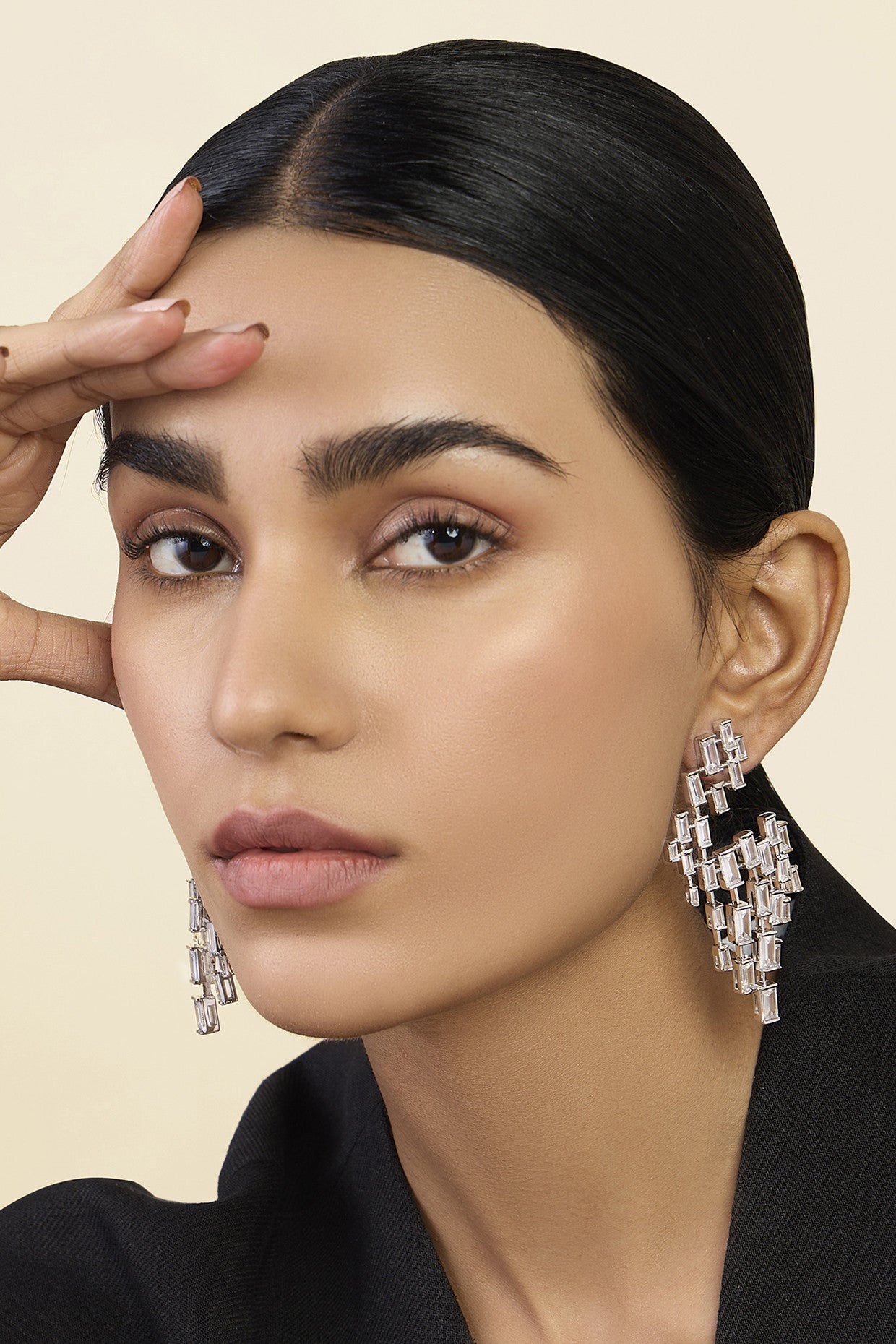 Abstract Chandelier Statement Earrings