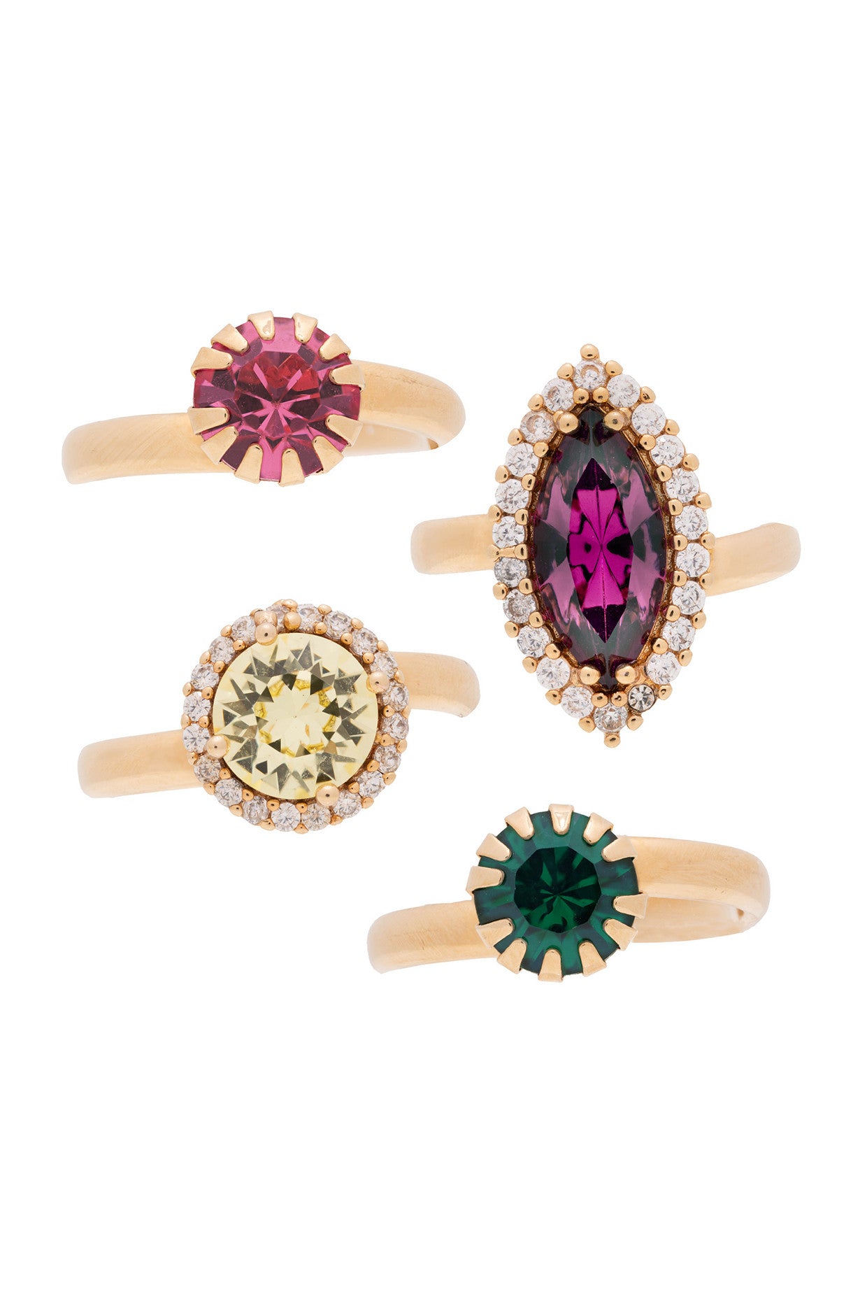Adjustable Multi-Colour Rings