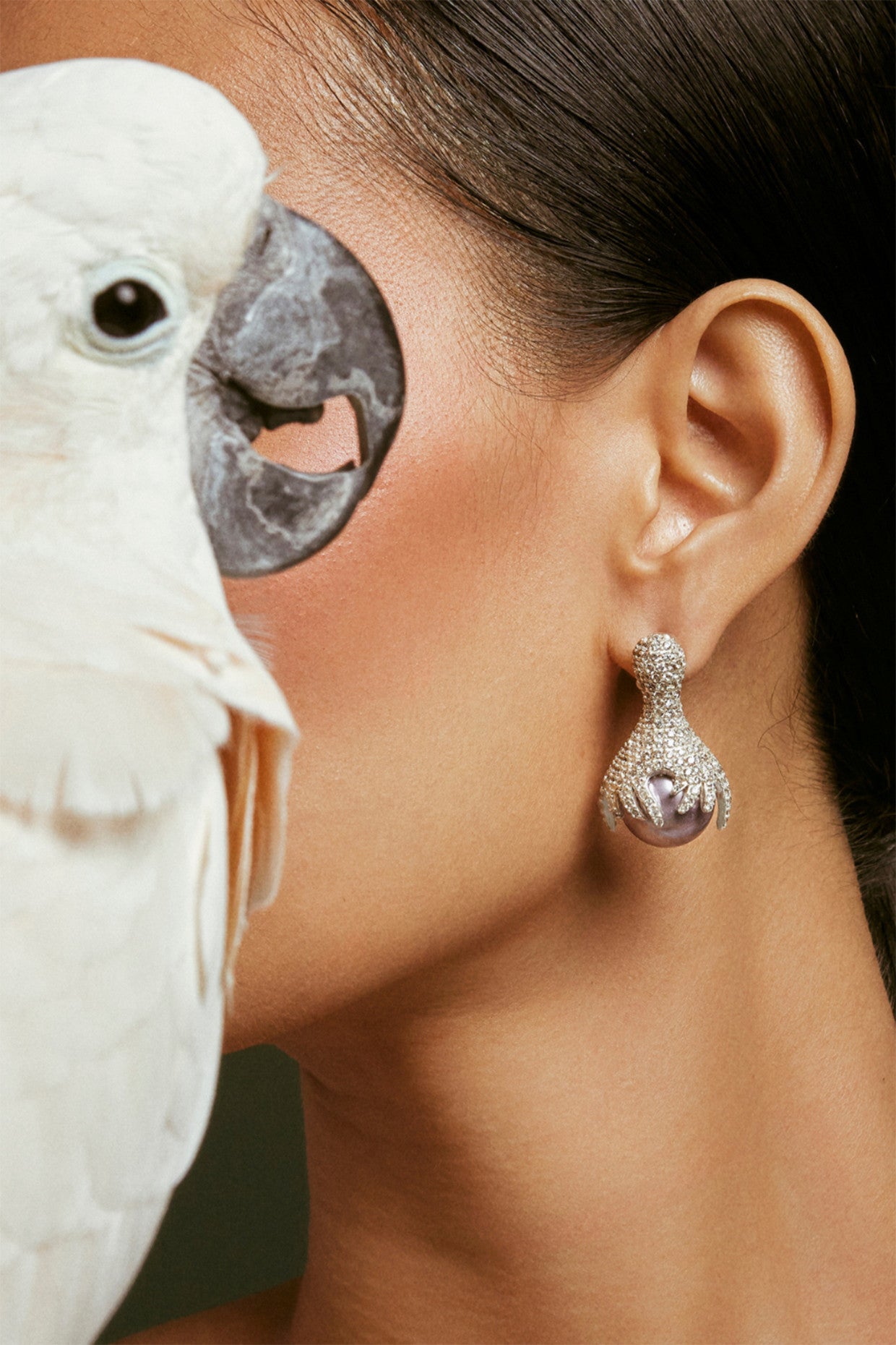 Zing Pearl Drop Earrings Silver Plated